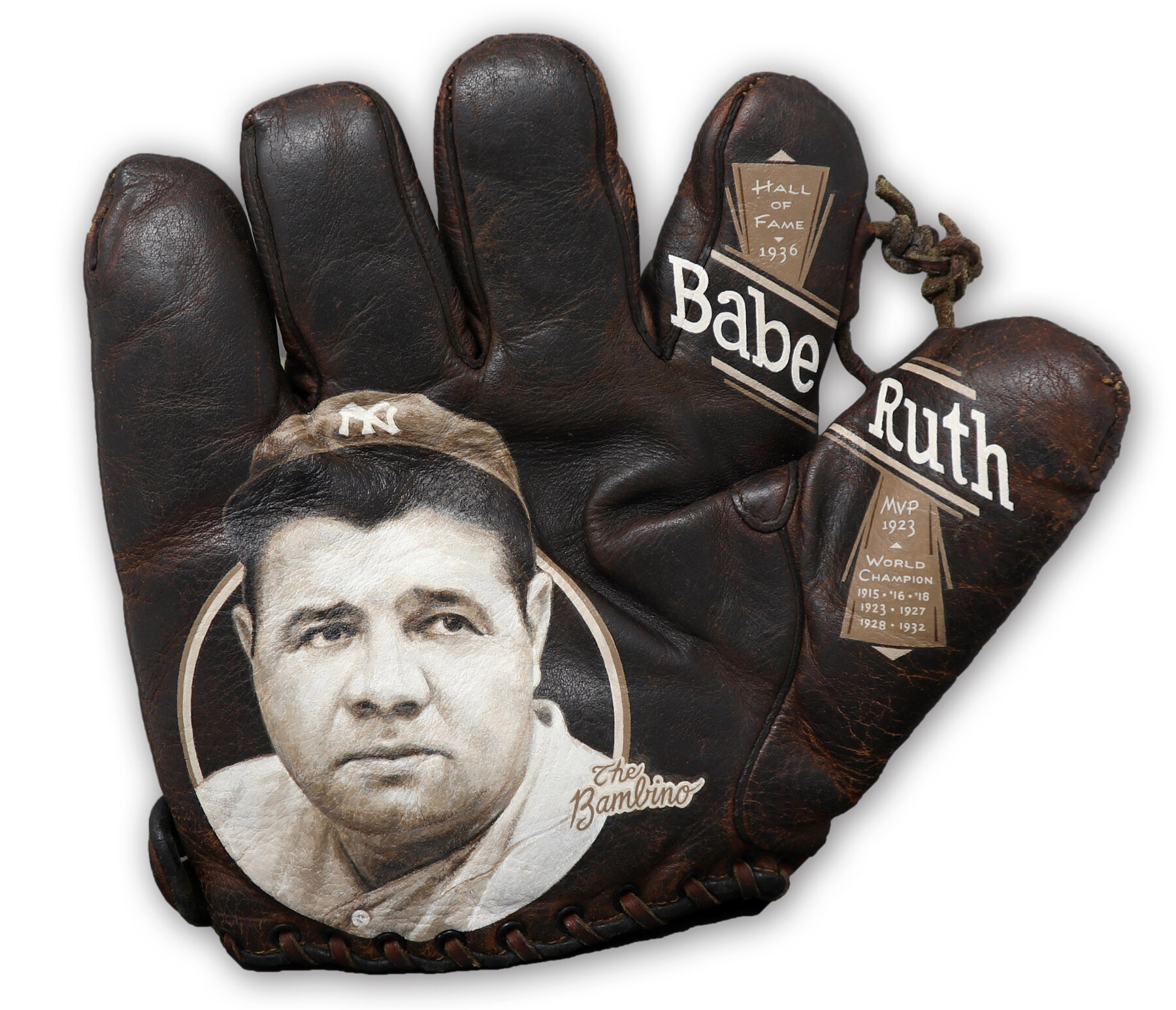 Babe Ruth Glove Art
