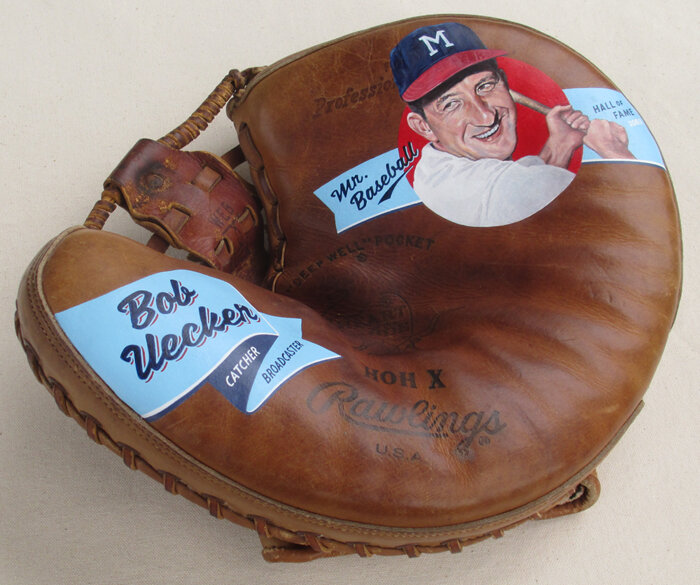 Baseball Glove Art Featuring Bob Uecker — Sean Kane Baseball Art - Painted  Gloves