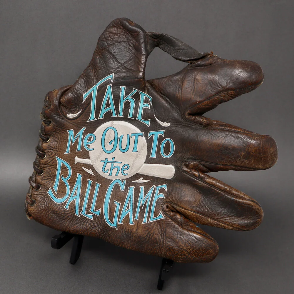 Take Me Out to the Ball Game Baseball Glove Painting — Sean Kane