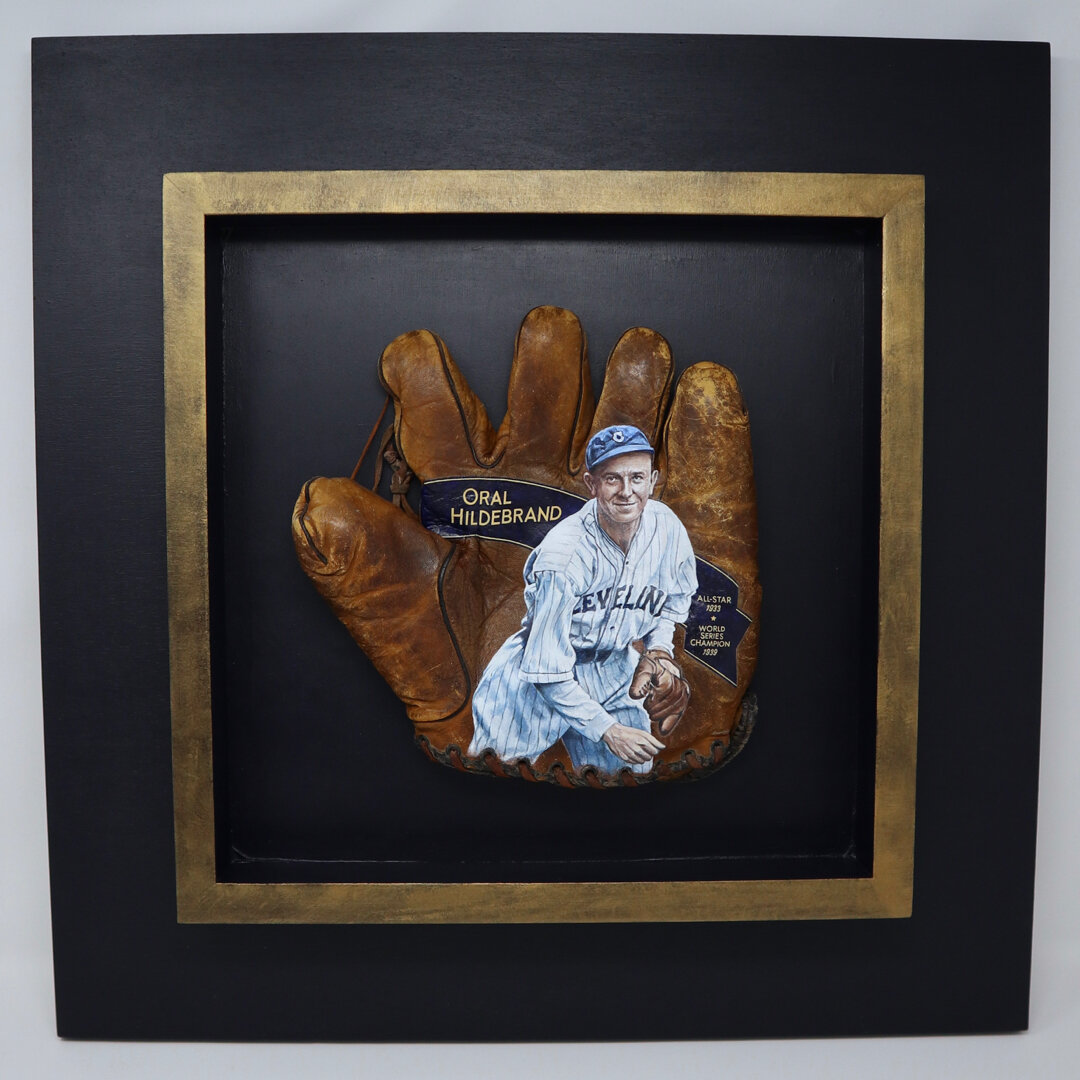 SeanKane-Oral-Hildebrand-Cleveland-Indians-pitcher-baseball-glove-art-framed.jpg