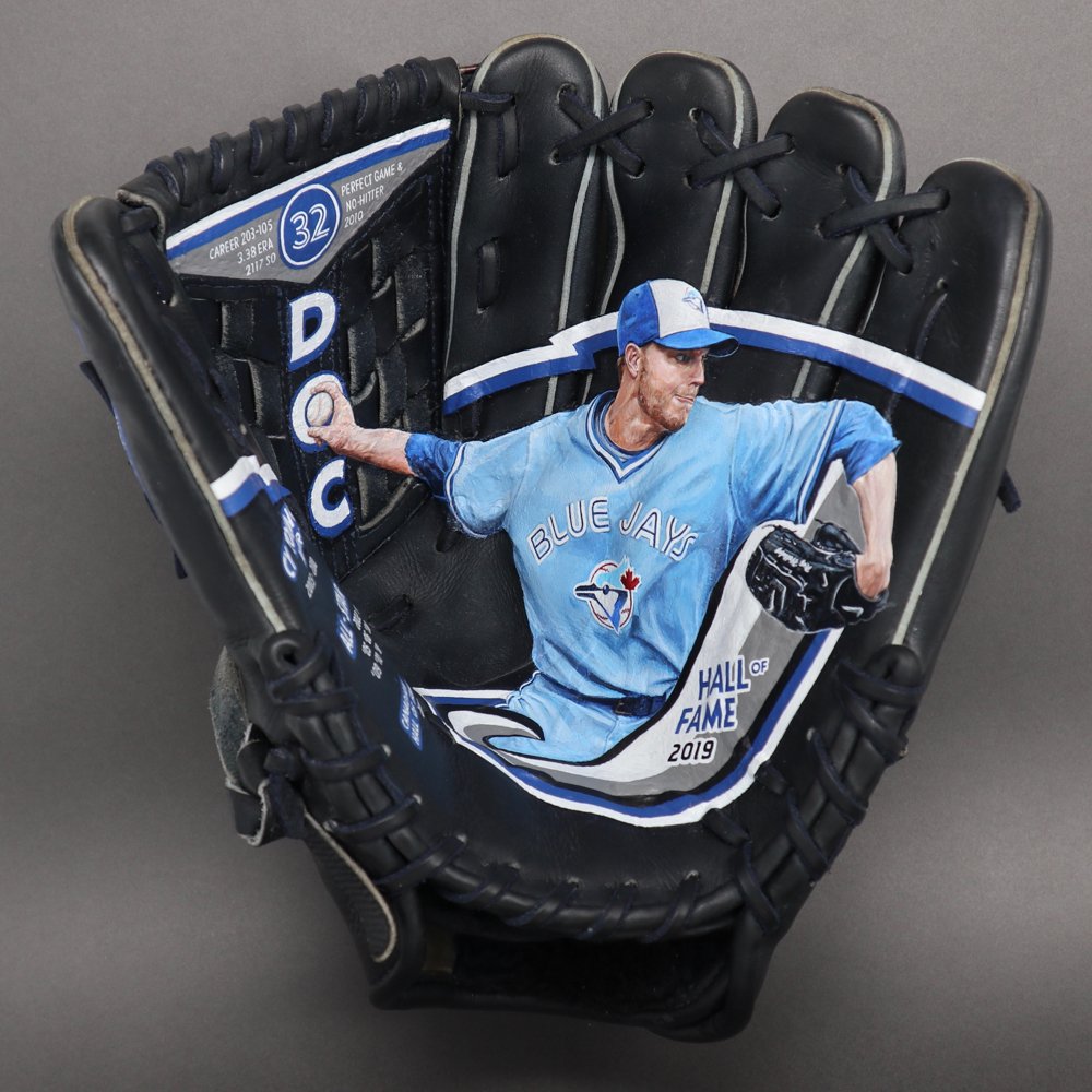 Roy Halladay Painted Glove