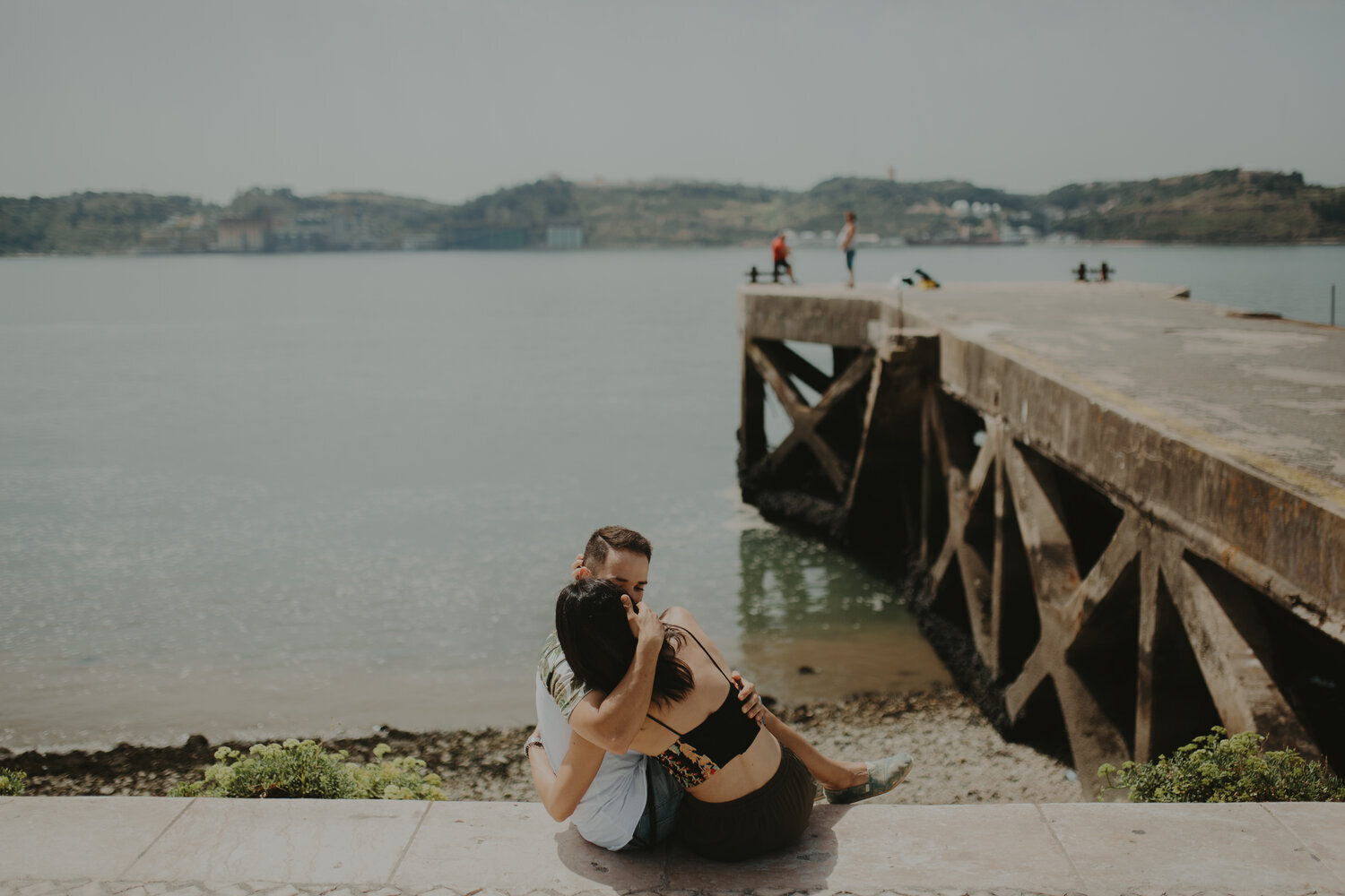 Clouds in the skies, and laughter underneath its magic