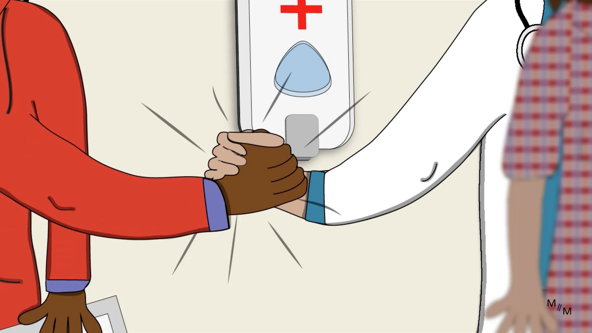Physical Therapist and Doctor locking-it-up