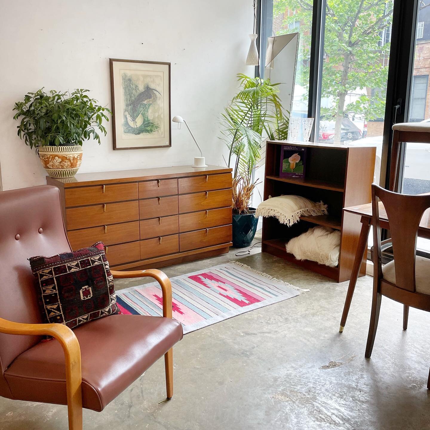 Mid-mod classics in Williamsburg!

12 drawer Johnson Carper walnut dresser (58&rdquo;l x 18&rdquo;d x 31&rdquo;t): SOLD 

Matching desk (not pictured): $275

Southwestern runner (97&rdquo; x 31.5&rdquo;): $345

Walnut bookcase (35.5&rdquo;w x 12.5&rd