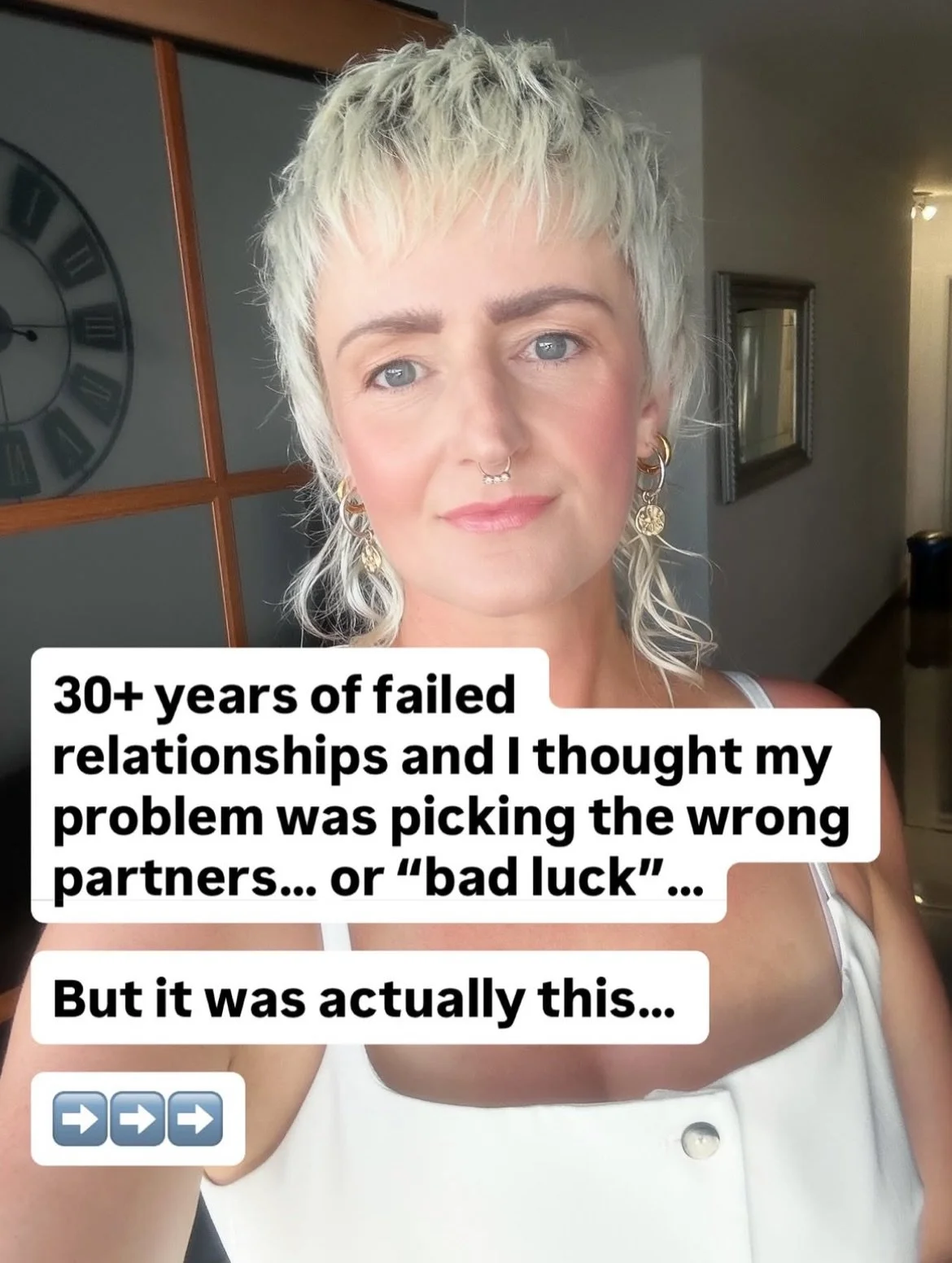 Babe the good news is, it&rsquo;s not &ldquo;bad luck&rdquo;&hellip;. 

Bad luck we can&rsquo;t do much about. Repeated patterns of low self worth, chronic people pleasing and not knowing what you actually want before committing&hellip;. That we can 