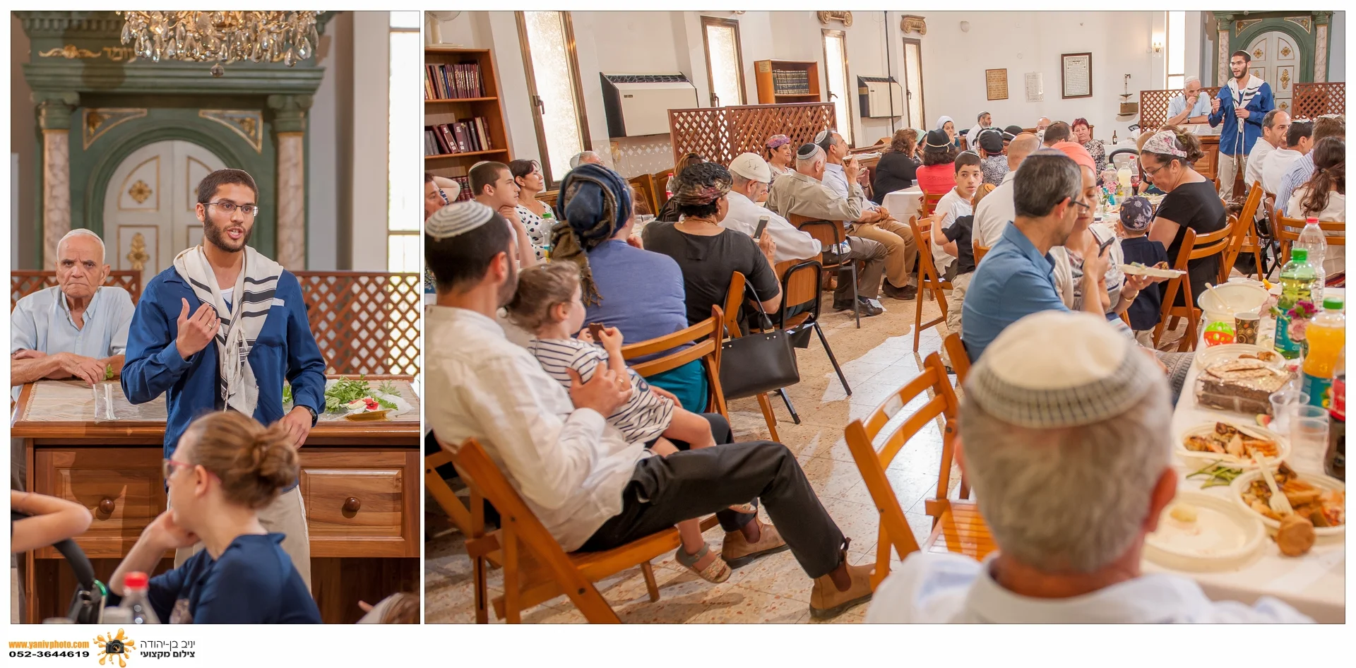 דבר התורה לאחר טקס ברית המילה בבית כנסת - צלם לברית בבית כנסת