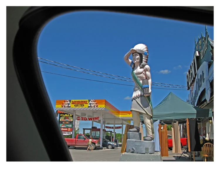 Tyendinaga Reserve, Ontario, Drive by view of Mohawk Plaza