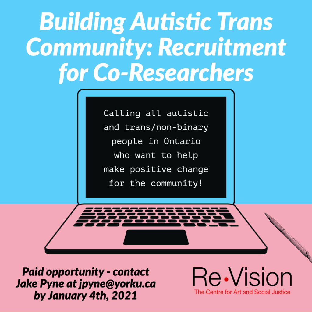 Building Autistic Trans Community: Recruitment for Co-Researchers