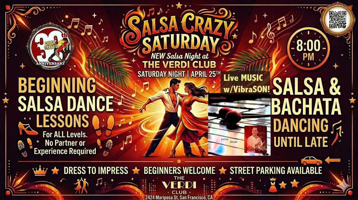 25 April! Grand Opening in S.F.  Live Music w/Conjunto VibraSON!