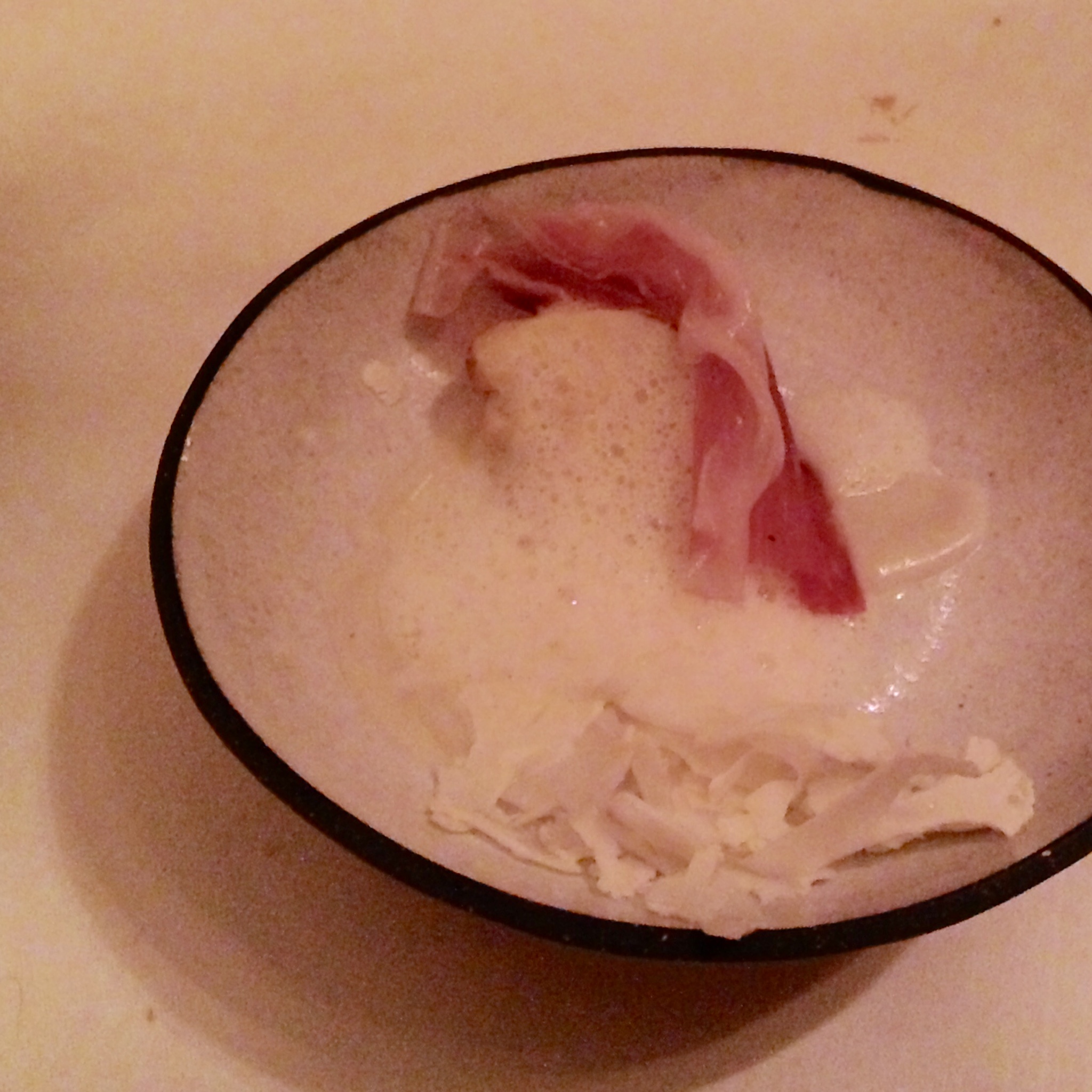 Vinegar Milk-Soaked Cauliflower with Speck