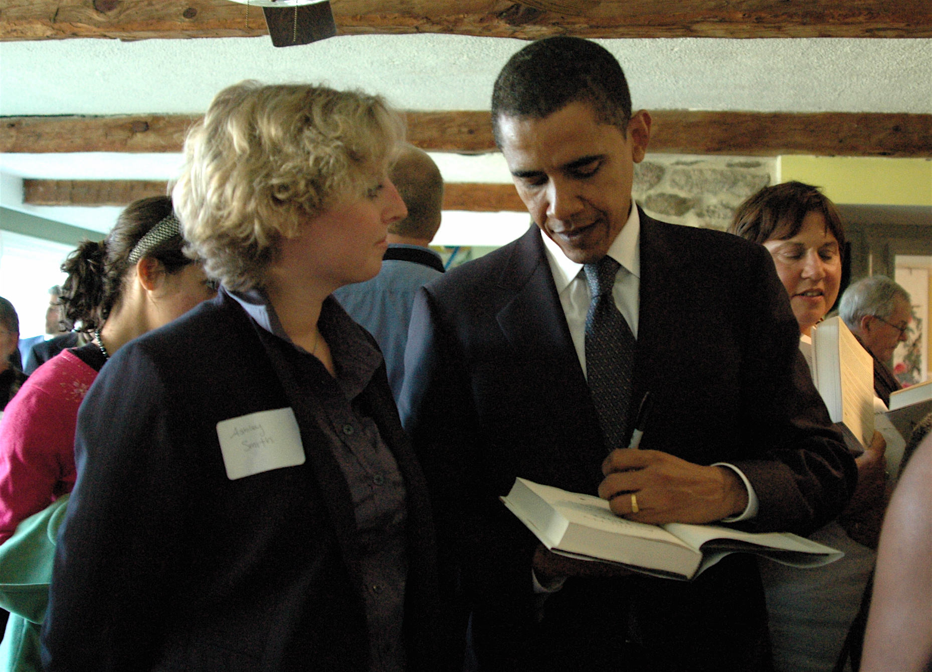 Yep, that's me with a pre-presidental Barack Obama!
