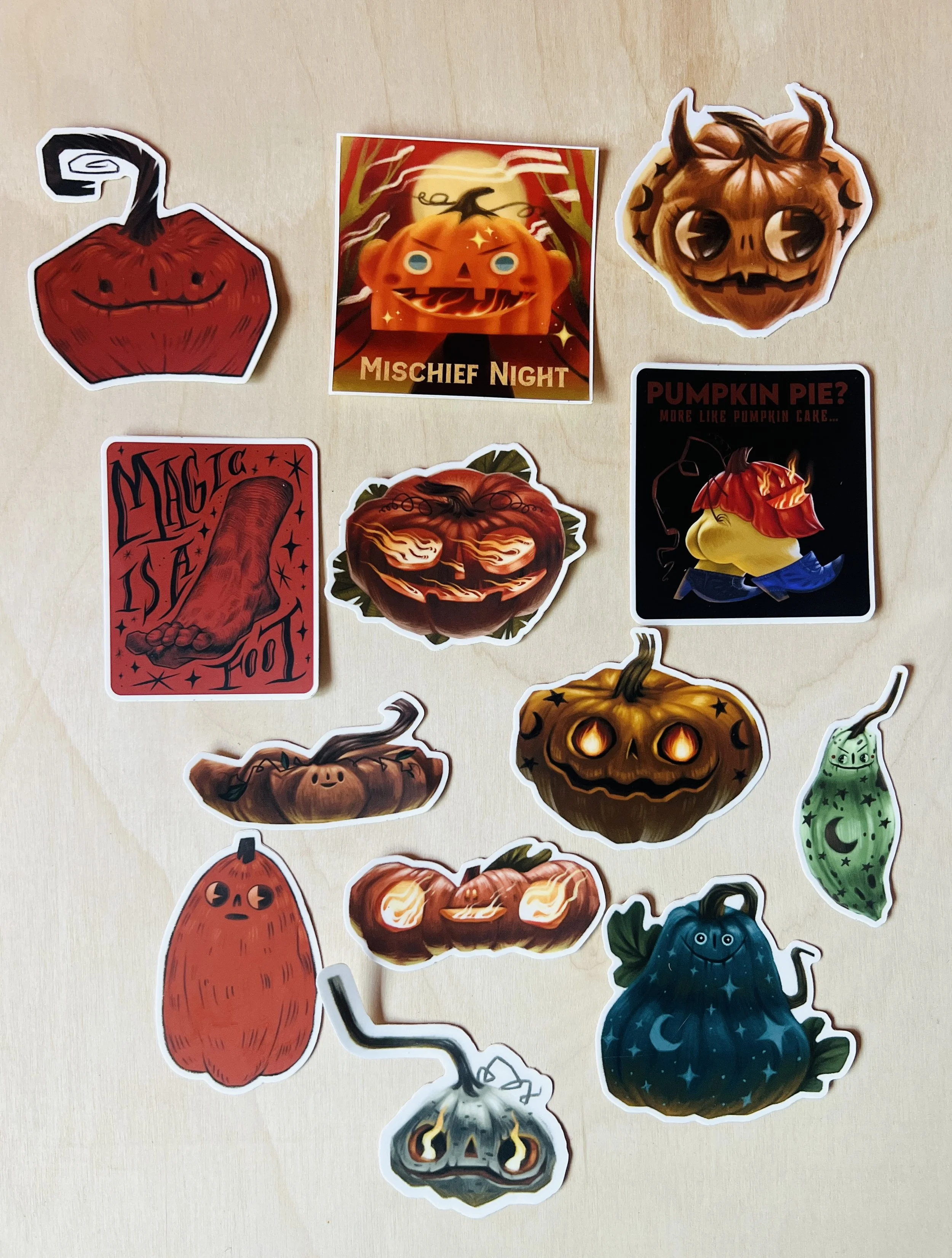 Halloween Sticker Pack (12 Sitckers)