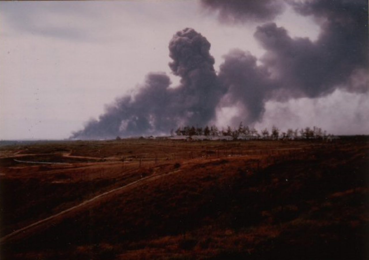 U.S. Marine combat base at Dong Ha