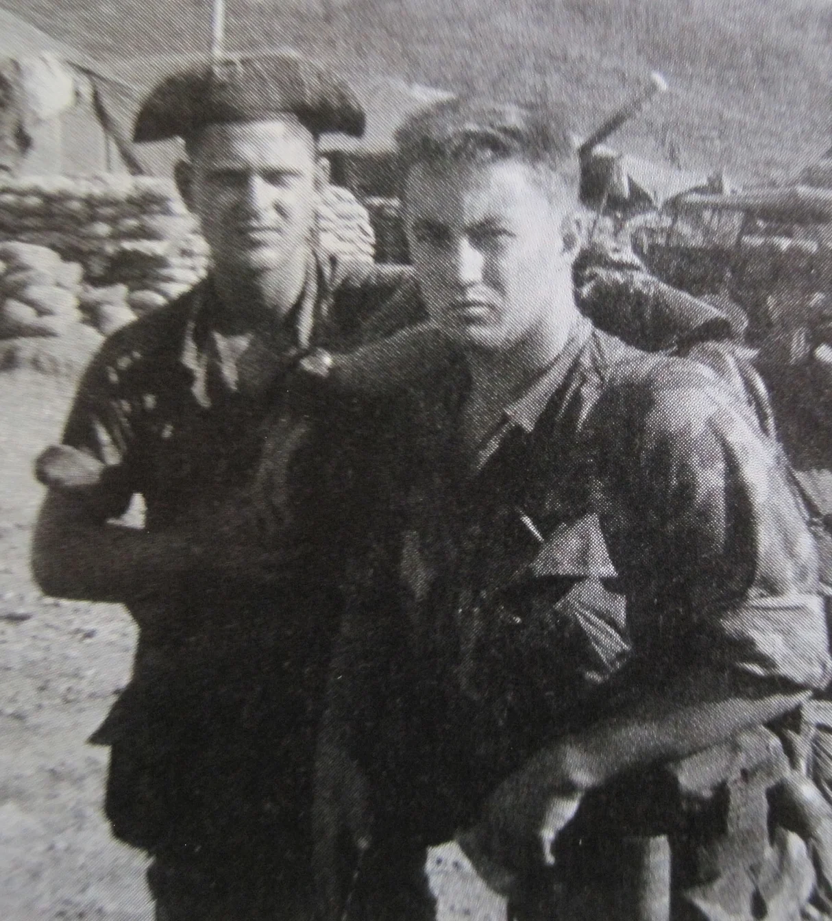 Larry Curtis and Bill Hand, both became casualties on Signal Hill