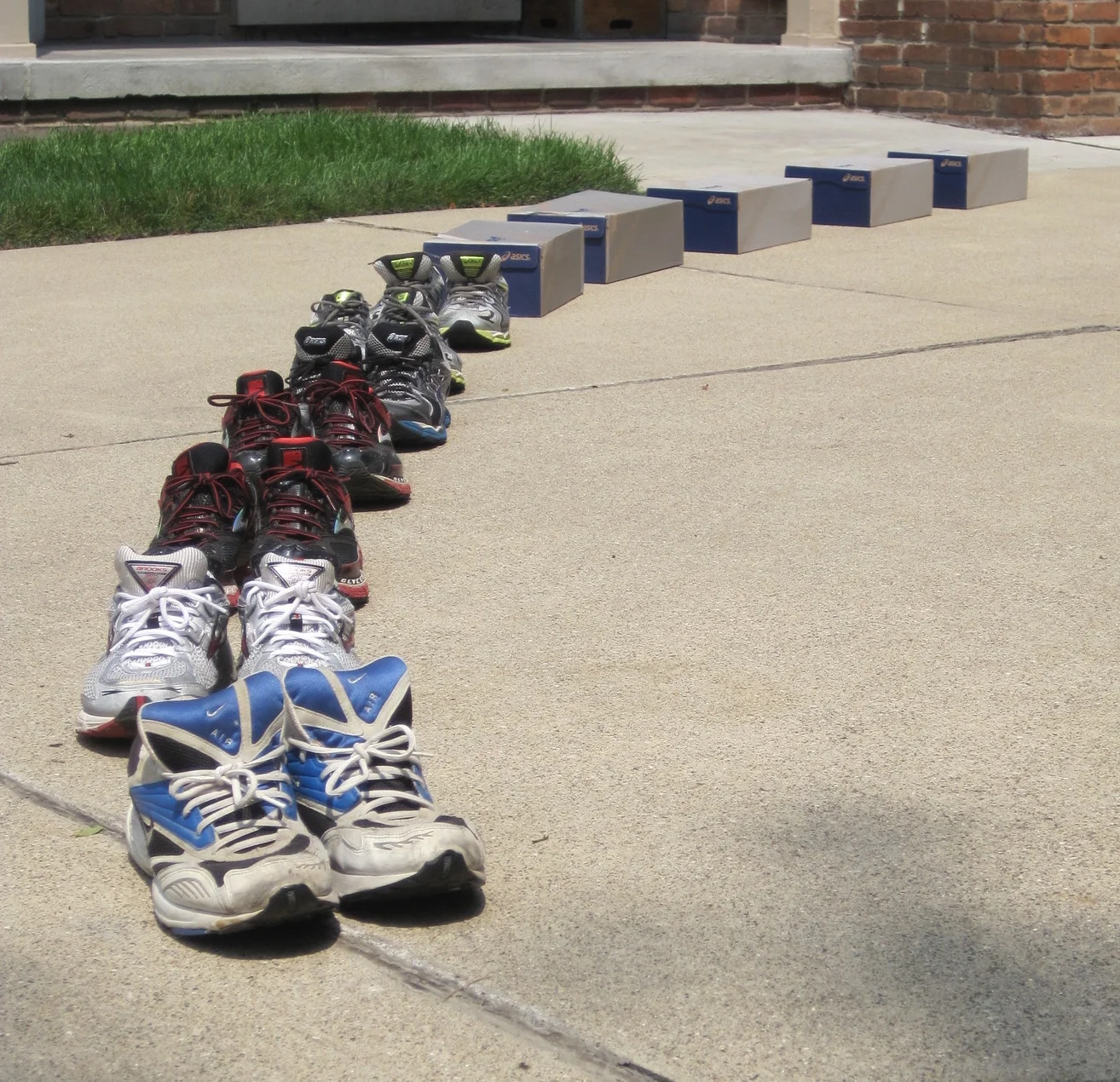 My running shoes on parade and new recuirts in pipeline
