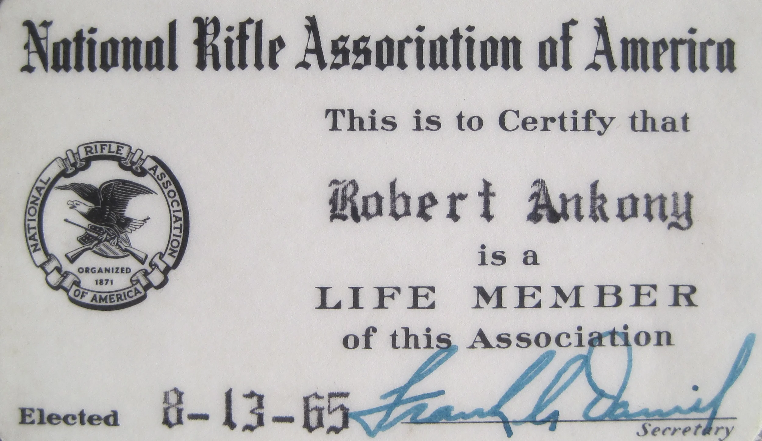 An NRA Life Member at age 16