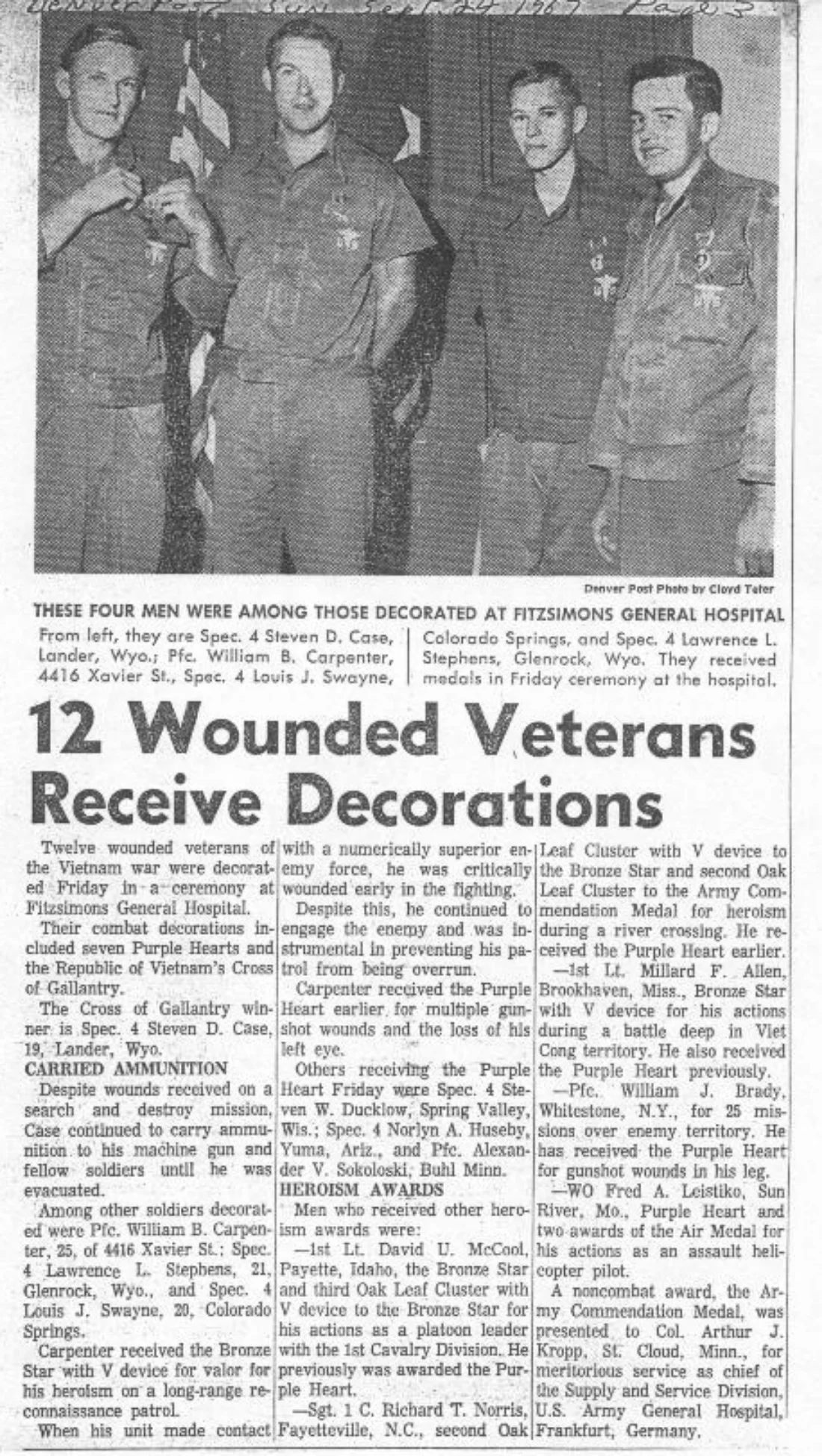 Bill Carpenter, second left