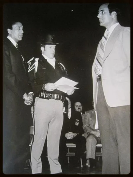 Thursday, March 22, 1979. Award ceremony with Sheriff William Lucas and Deputy William Chapaton. Throughout my career I was suspended four times , yet I was also one of the most decorated officers in our 1,200-man department. This included a Departmental Citation of Valor for repeated attempts to rescue two youths trapped in an overturned automobile in a frigid, fast-flowing river at night. Two Departmental Citations, one for tracking two home invasion suspects three miles on foot, the other for leadership in subduing a barricaded gunman who had shot two police officers. And, working narcotics, the Sheriff’s Personal Citation for selfless dedication to the goals of the department .