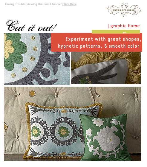 Anthropologie Home Email