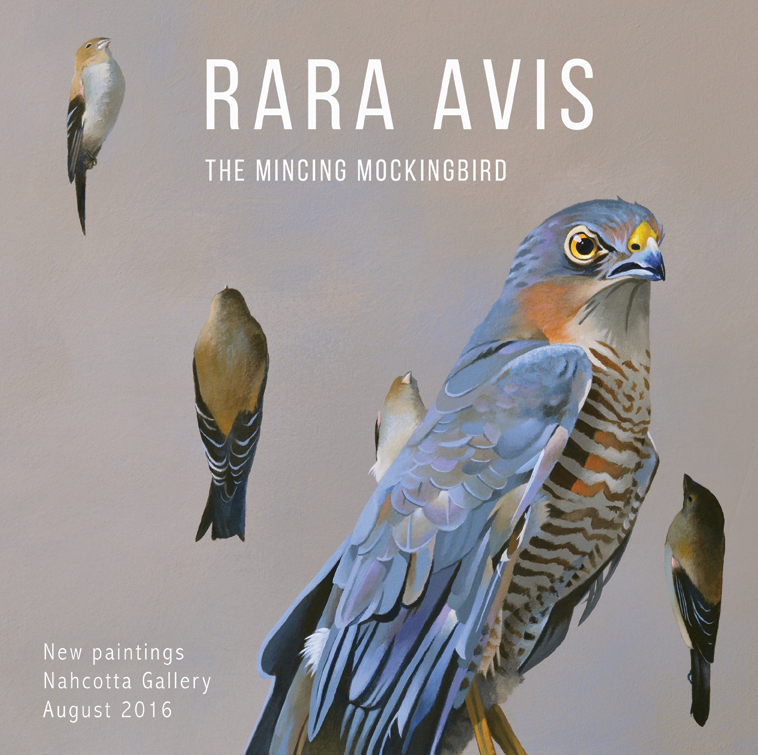 My new solo show Rara Avis opens August 5 at Nahcotta Gallery in Portsmouth, NH. I will be in attendance at the opening, which is 5-8 p.m. on August 5. 