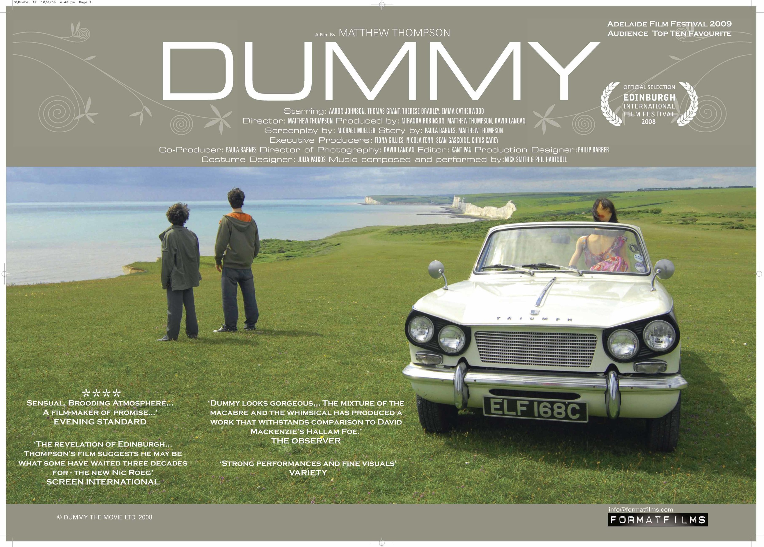 Premiered at Edinburgh International Film Festival 2008 Theatrical release by ICA DVD by Lionsgate