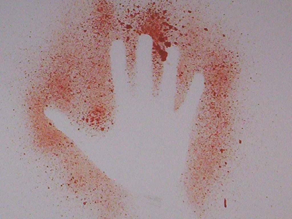 Decorating dorm rooms: how not to do it (medium: ochre and saliva on wall)