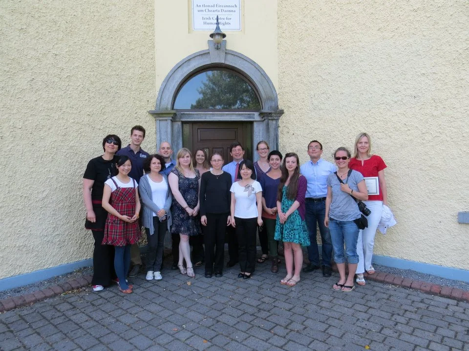 Photo from the summer seminar Human Rights, Migration, and Globalization through the National University of Ireland, Galway summer 2013. 30 points if you can name who I'm standing next to.
