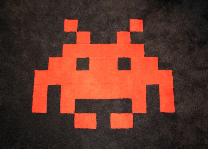 Space invader custom carpets! (Cough cough, I mean space alien for legal purposes.)