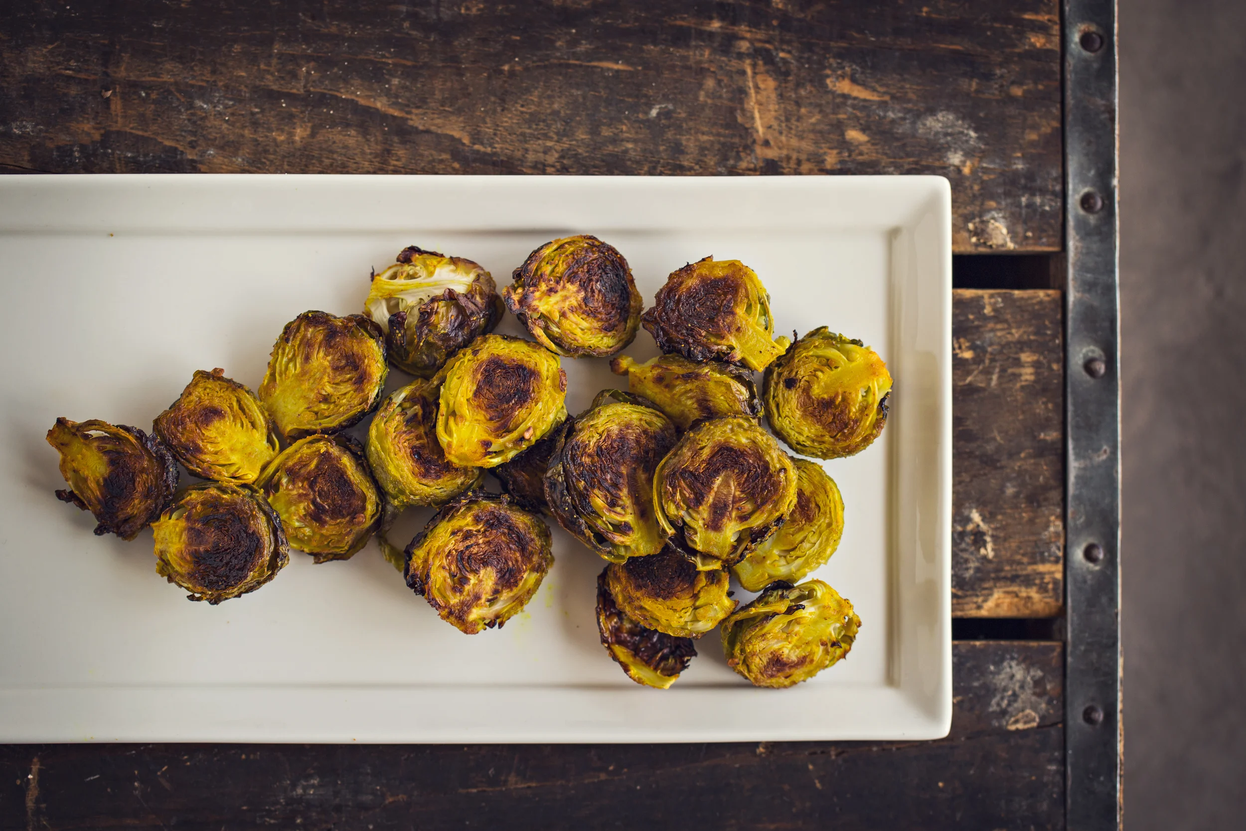 Spiced and Roasted Brussel Sprouts