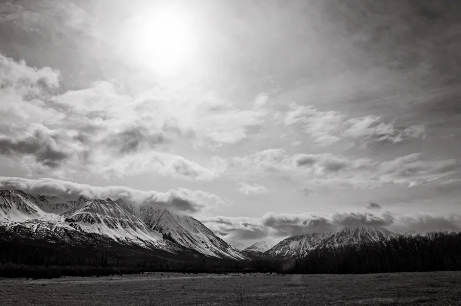 The road to Alaska. Stewart-Cassiar Highway.