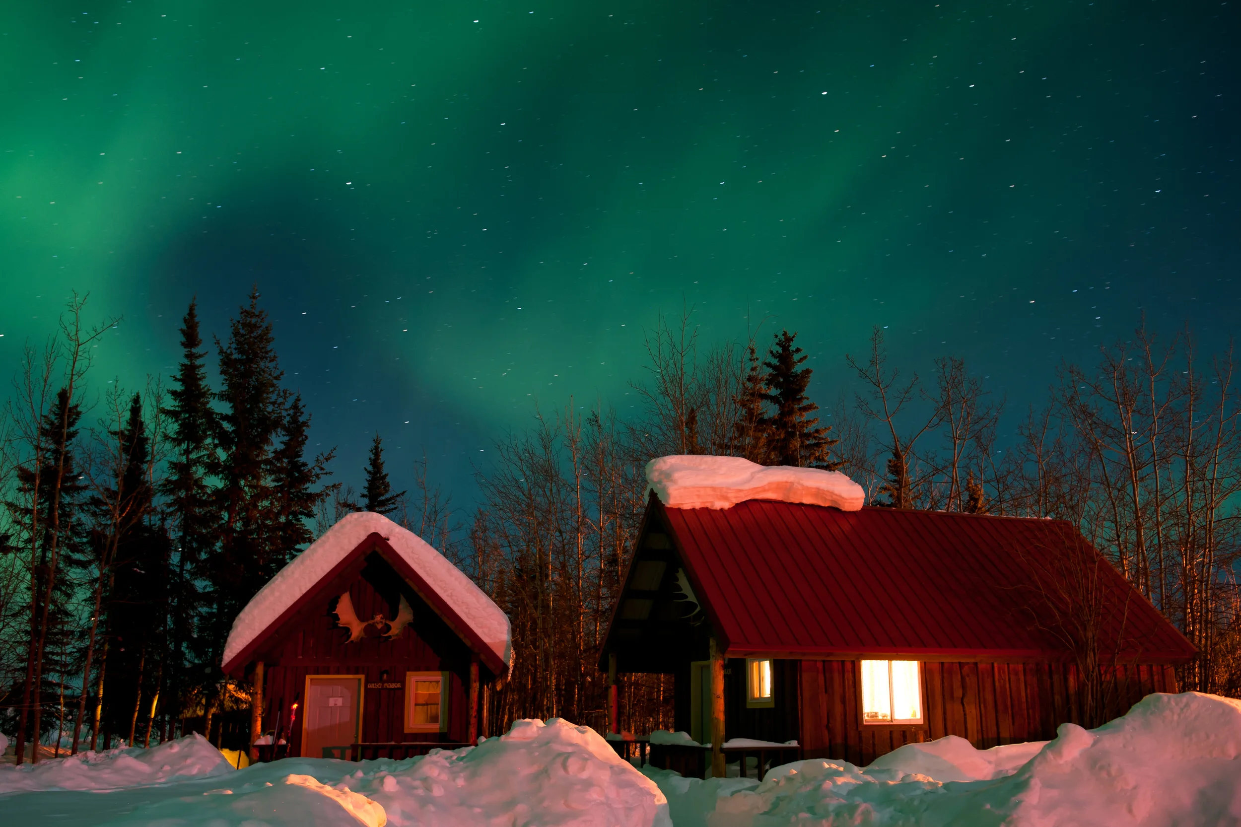 Cabin at Night