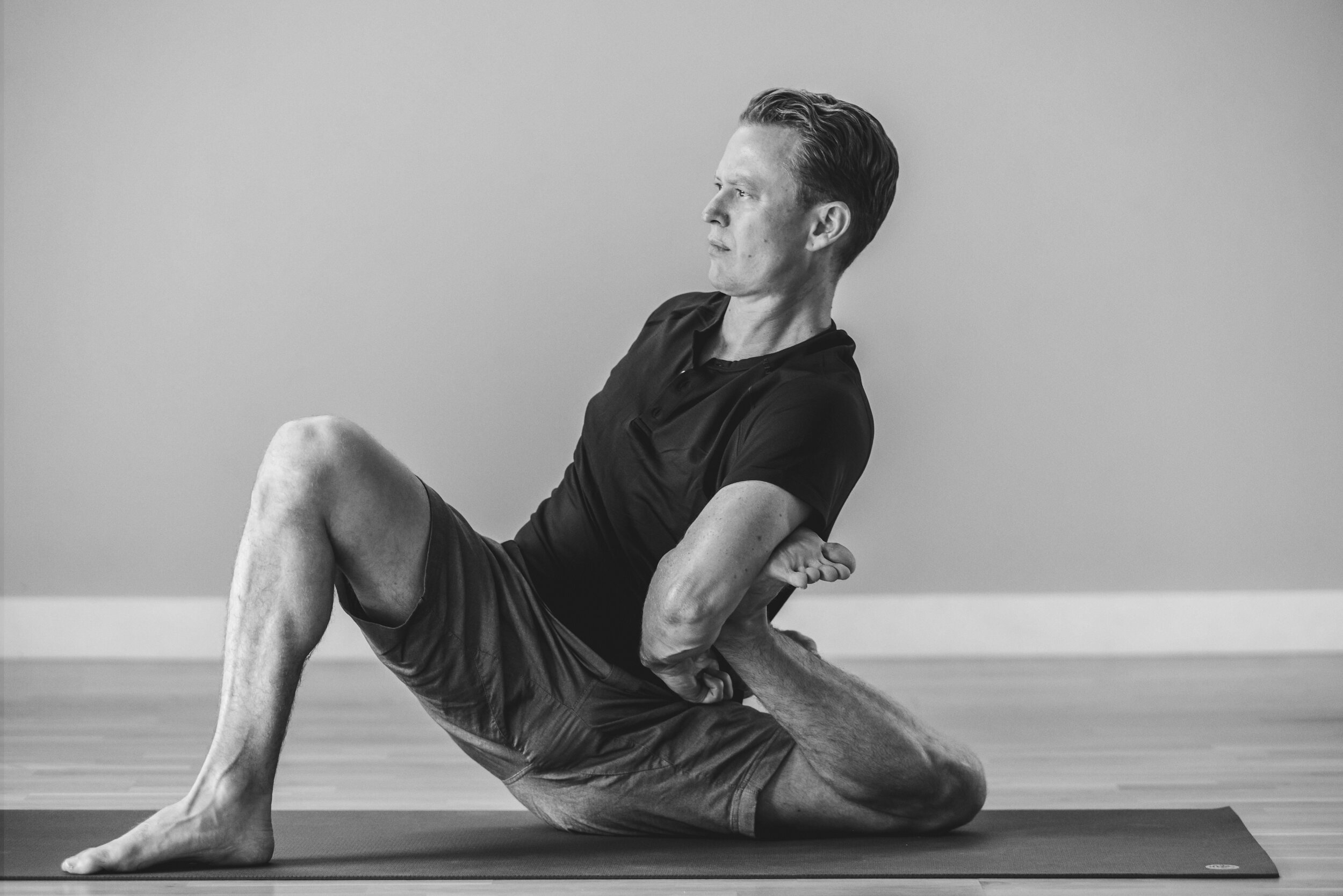 Online yoga classes, and instudio classes from Iyengar Yoga Center Denver, with Patrick Montgomery
