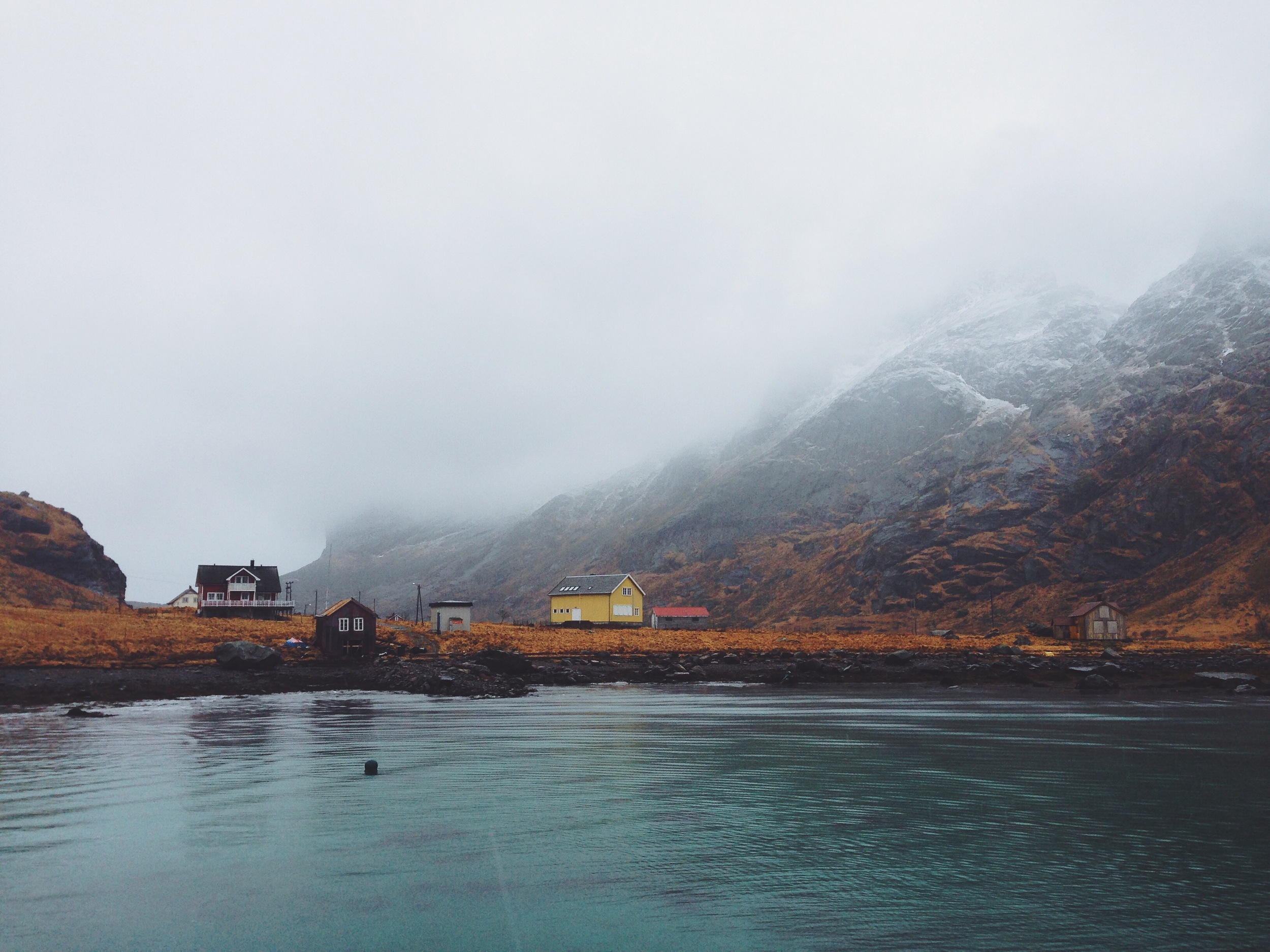   "Little House on the Fjord"&nbsp;   Lofoten Islands, Norway || March 2014 || iPhone 5 