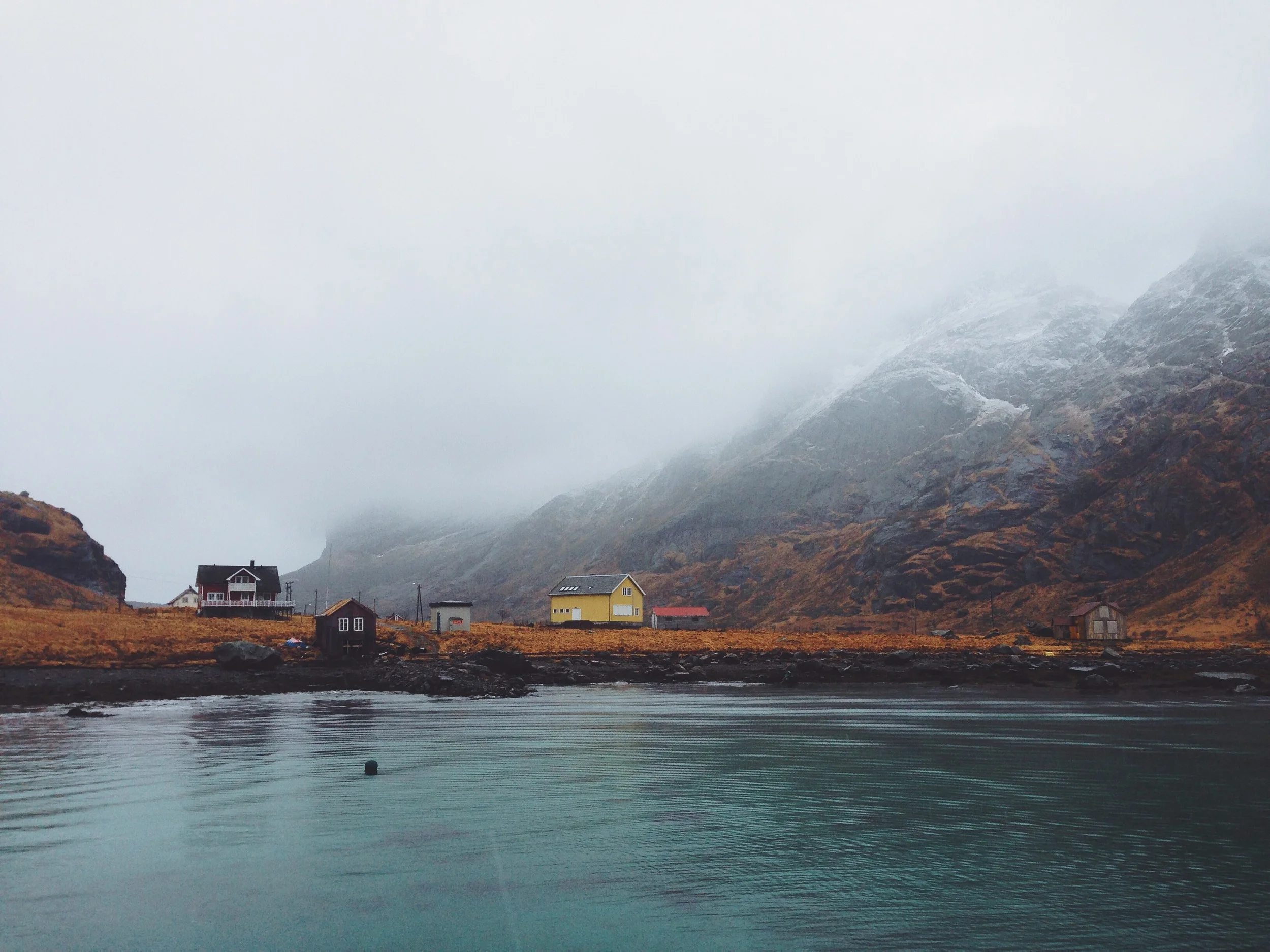"Little House on the Fjord" Lofoten Islands, Norway || March 2014 || iPhone 5