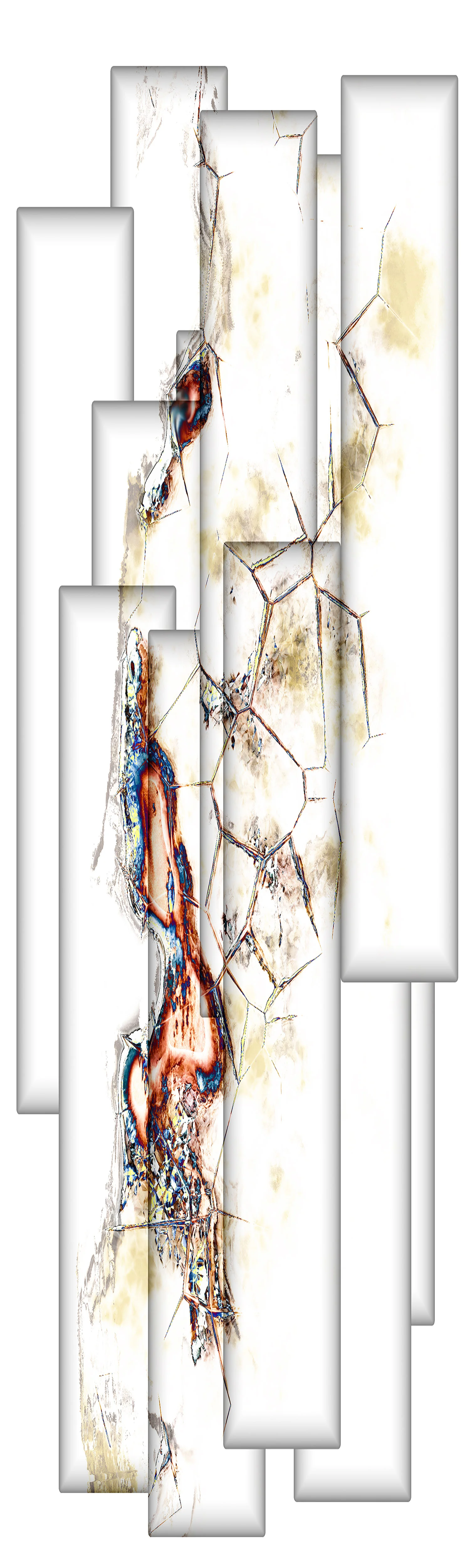 Collage on Metallic Paper