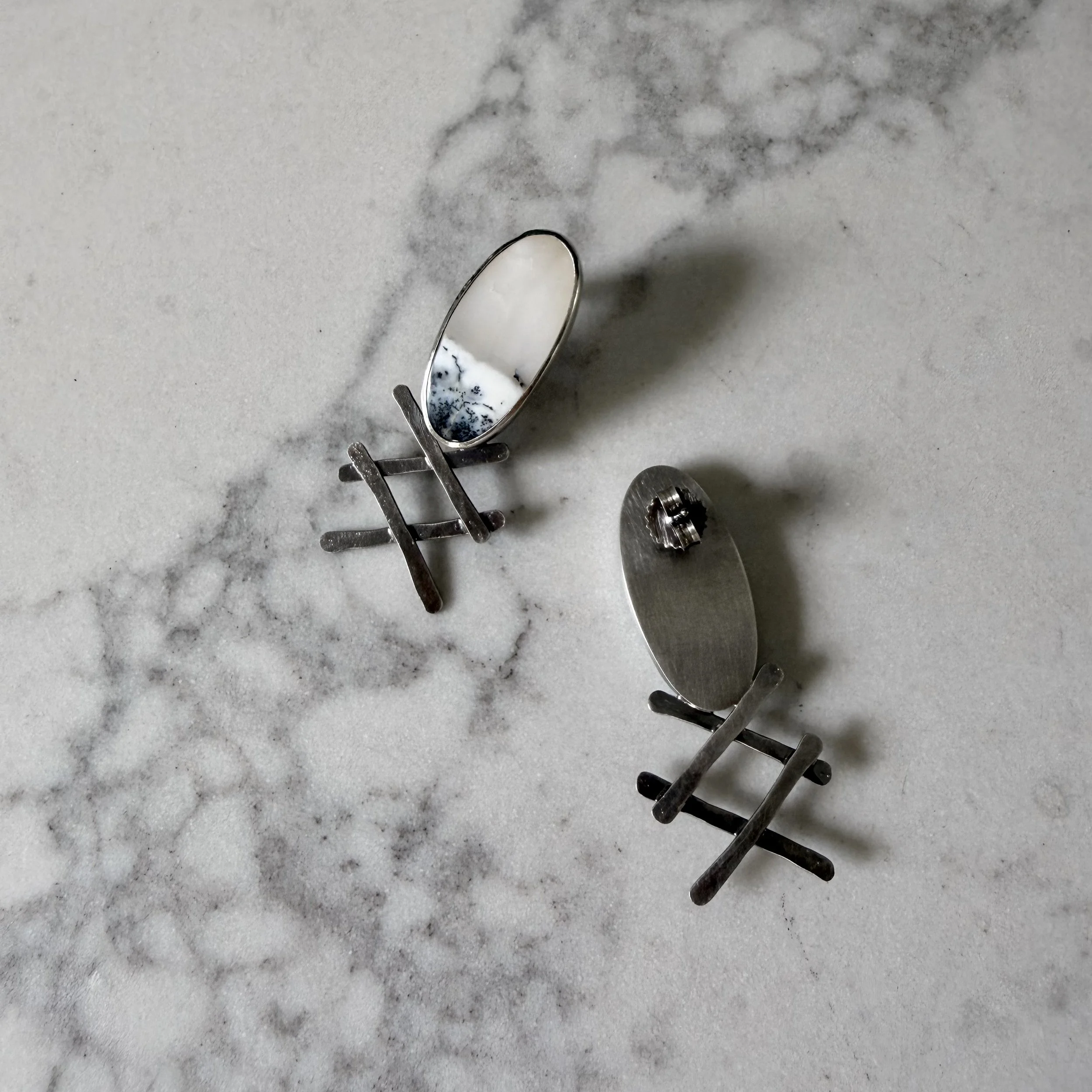 Dendritic X Earrings
