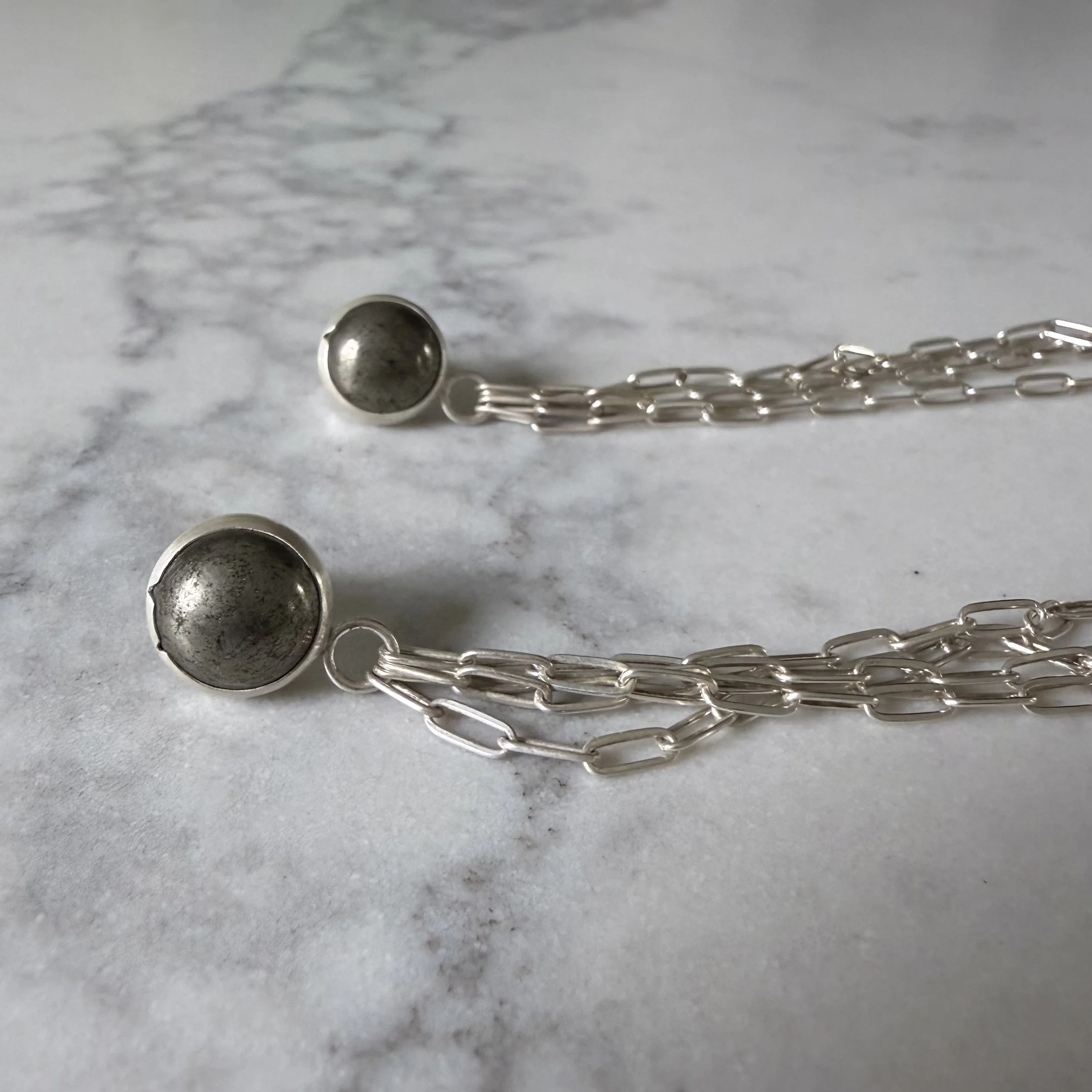 Pyrite Fringe Shoulder Dusters