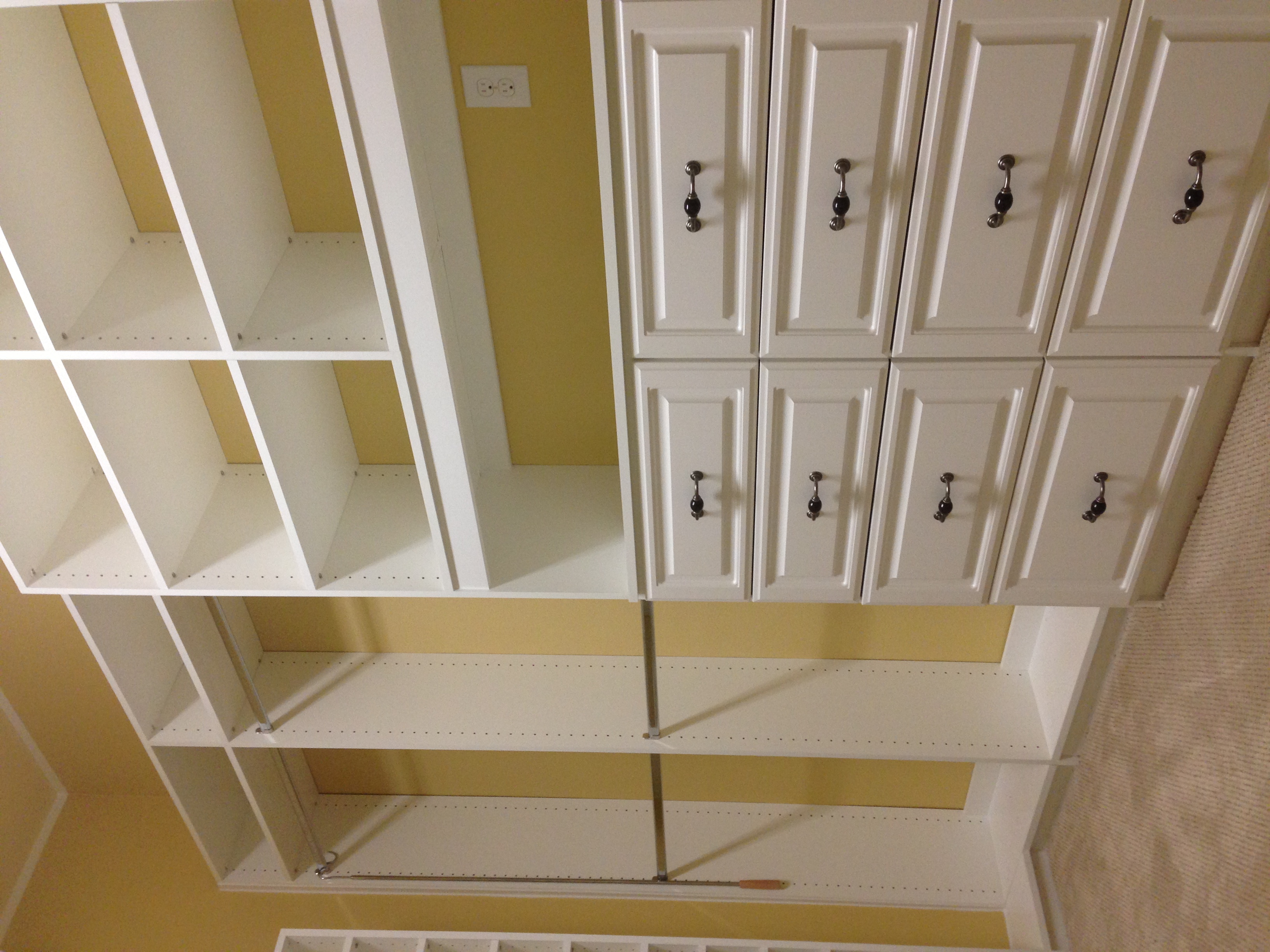Drawers! We each get four of them!