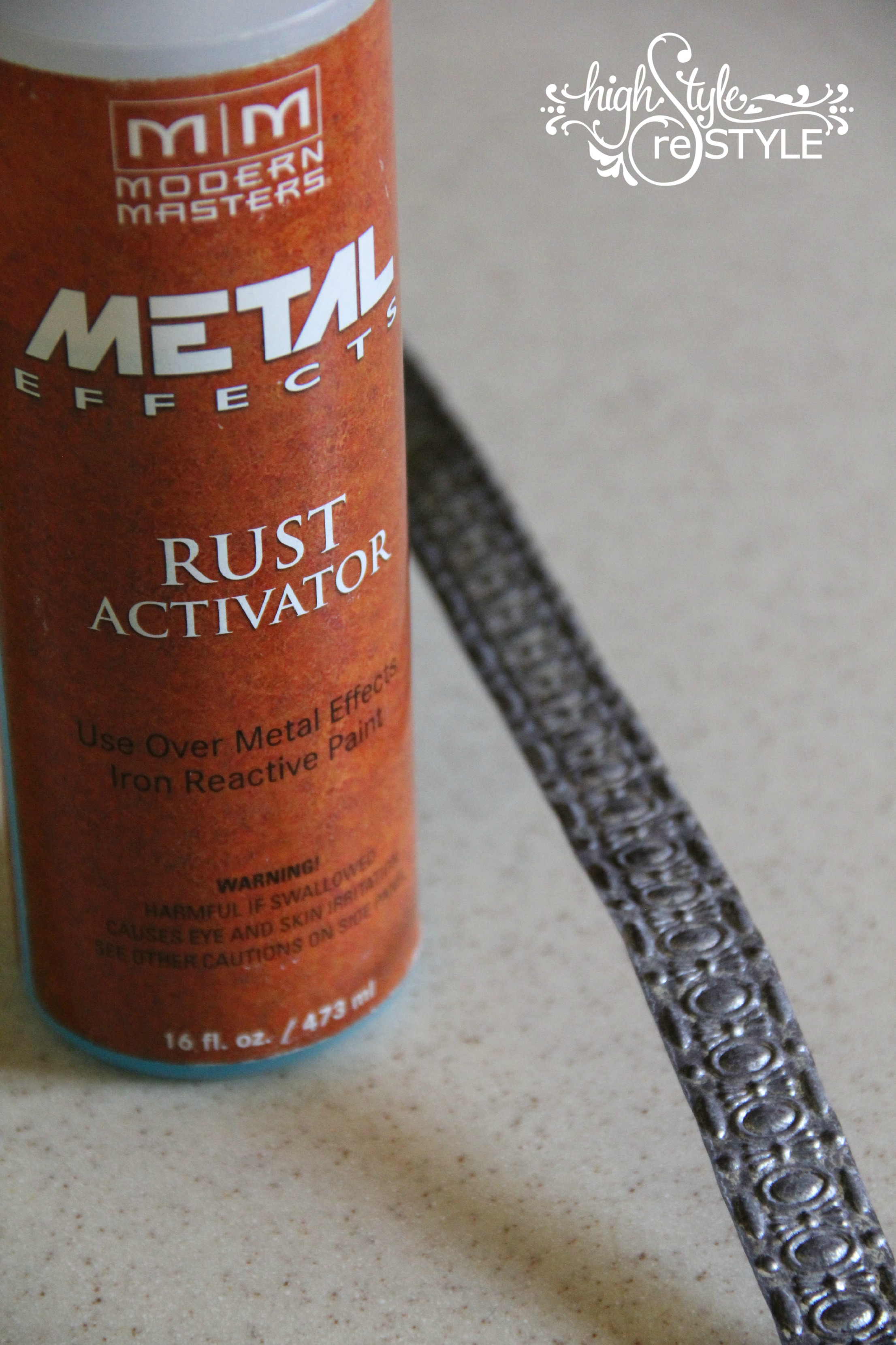 GALVANIZED TO PERFECTION WITH MODERN MASTERS RUST ACTIVATOR