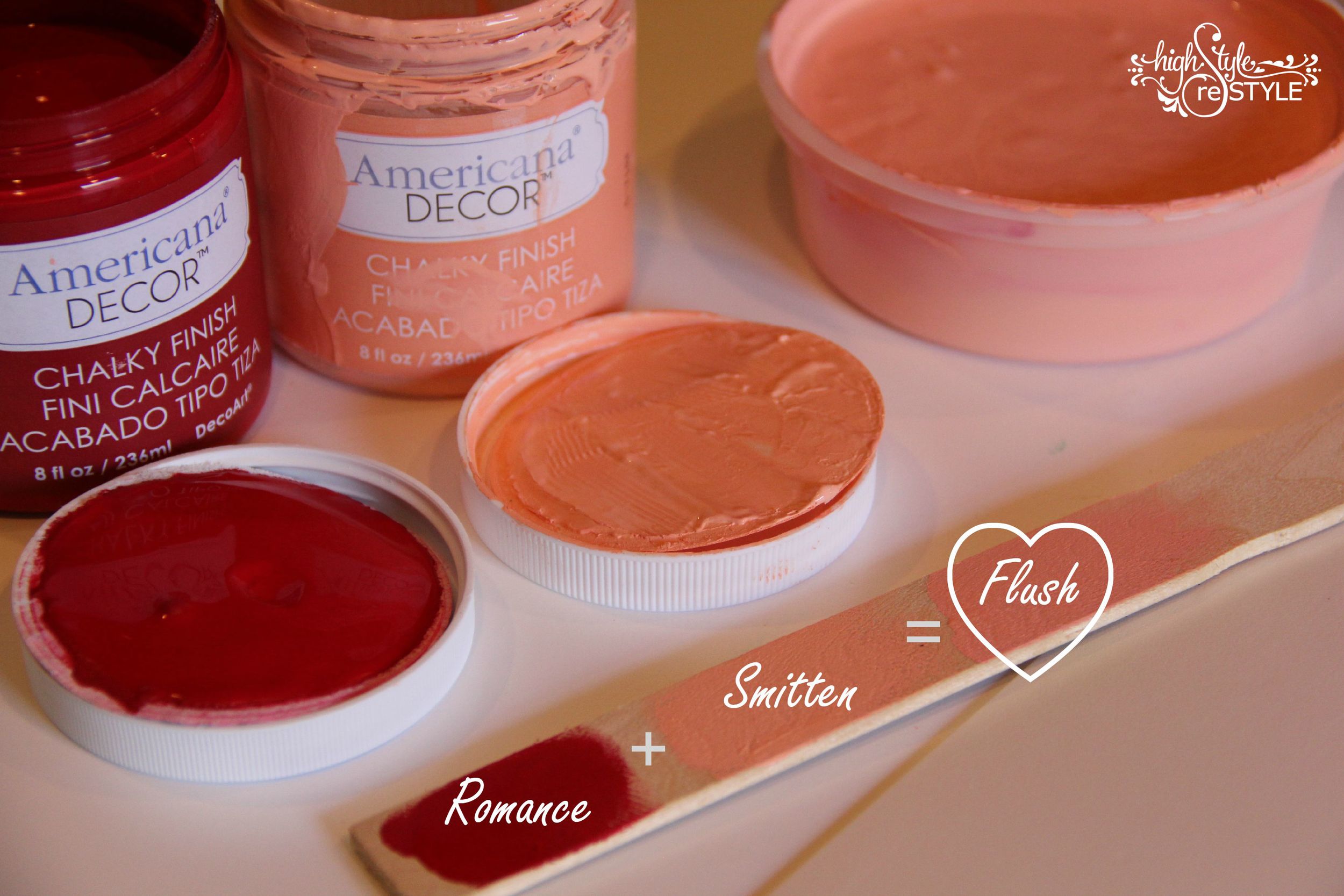CREATING A CUSTOM CORAL {FLUSH} WITH CHALKY FINISH PAINT