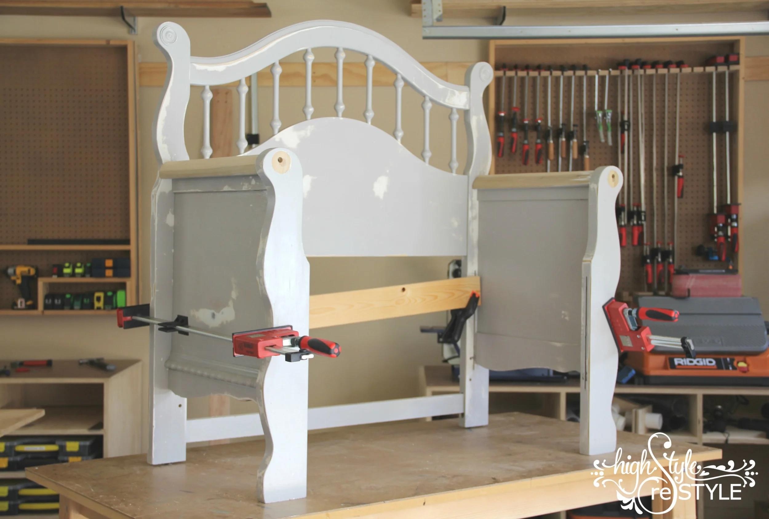 DIY Headboard PewStyle Bench — Highstyle ReStyle