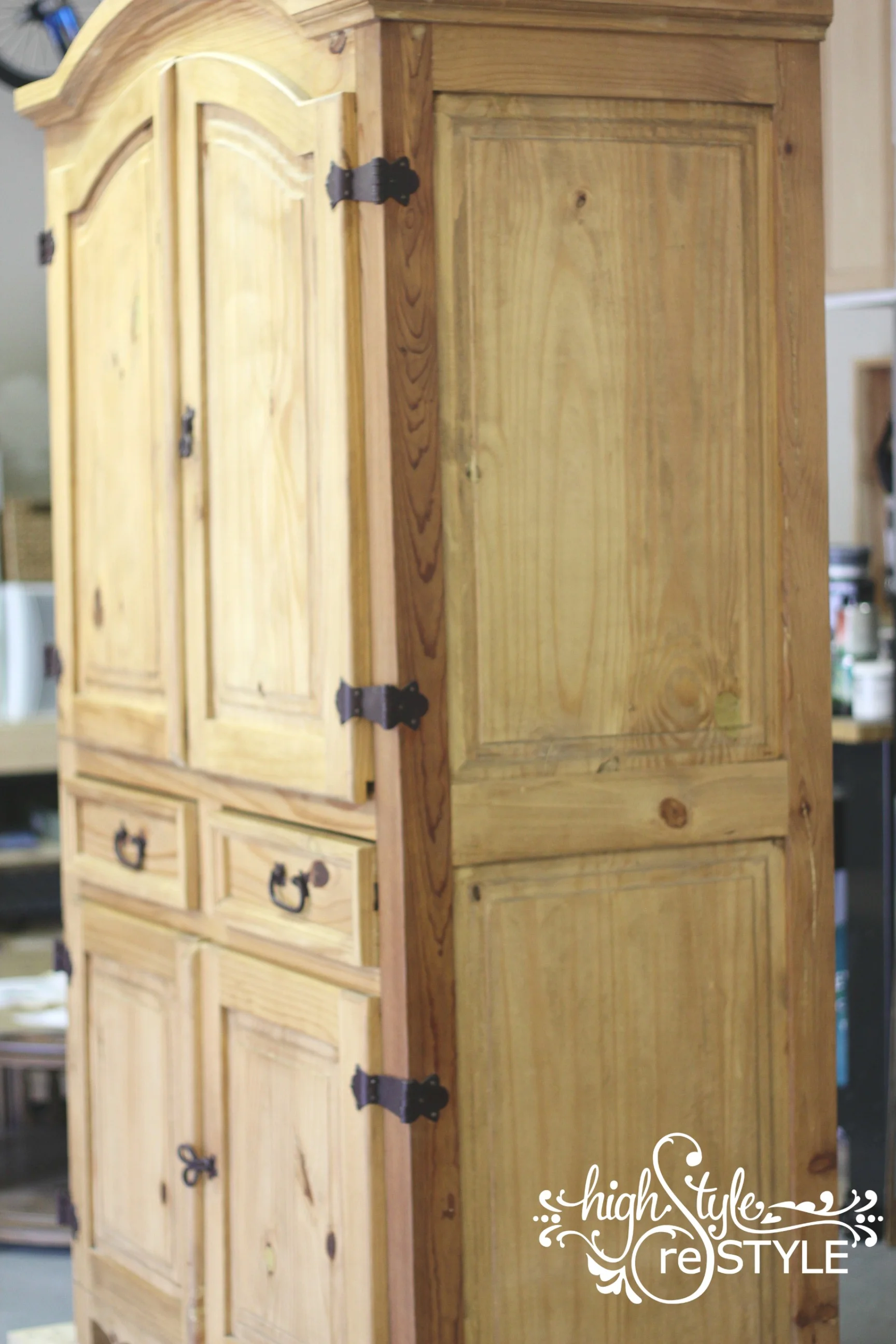 Rustic Armoire Makeover — Highstyle ReStyle