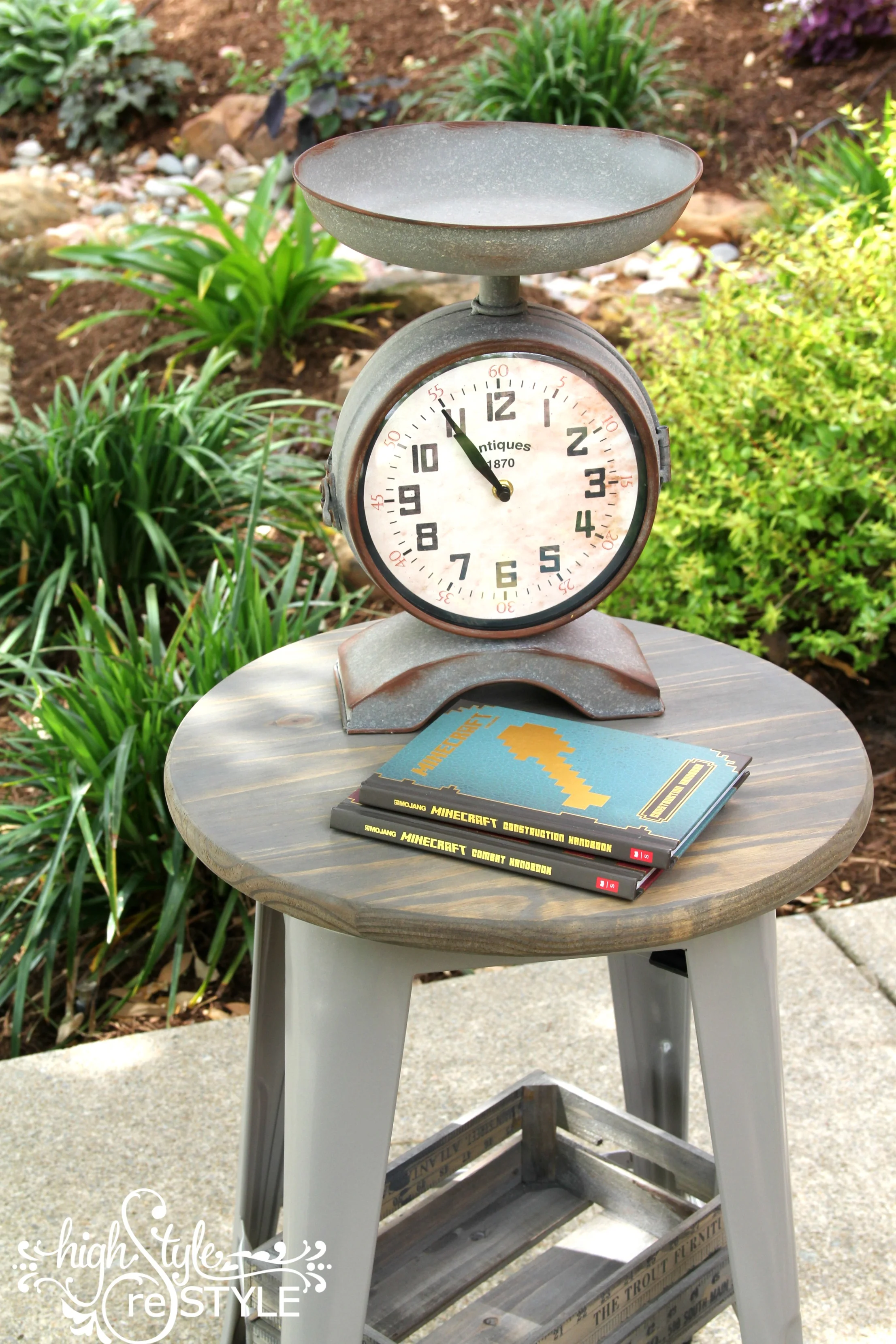 How to Turn a Bar Stool Into An Industrial Side Table — Highstyle ReStyle