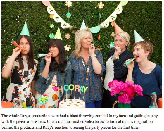  Here we are on set with Joy! It felt like a terrarium on set, but this photo still managed to make the blog. Blushing! 