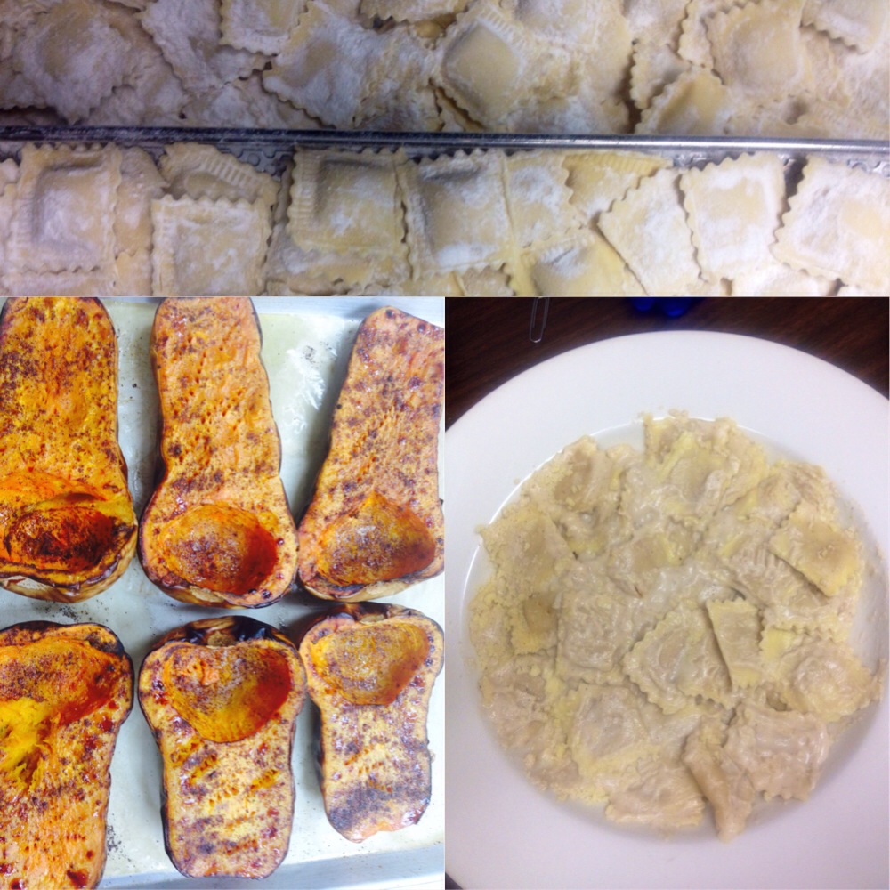 Butter Nut Squash & Pumpkin Ravioli.