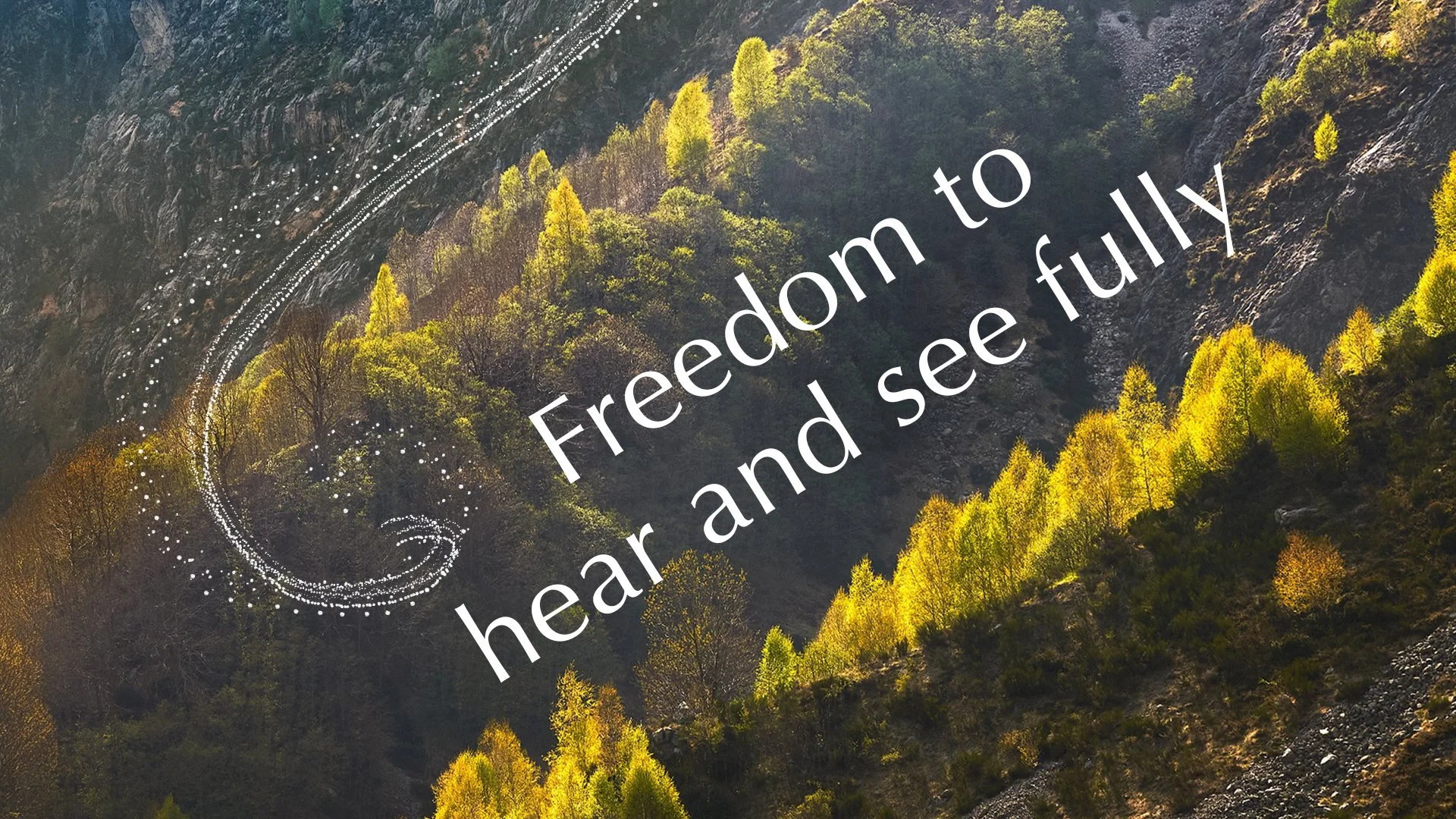 Freedom to hear and see fully
