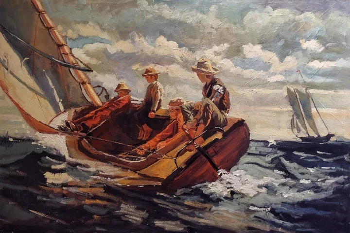 Breezing Up After Winslow Homer by Chris Alvarez 