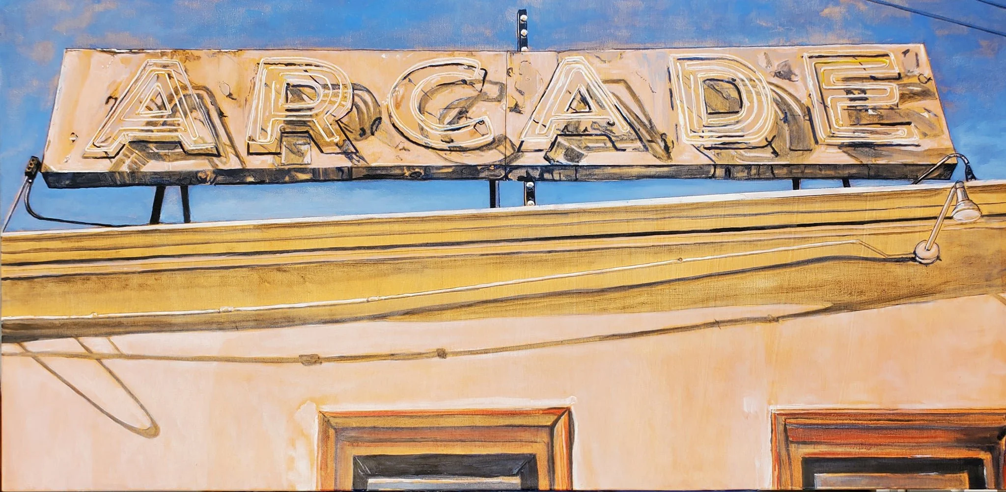 Arcade by Jon Francis:  48"x24" oil on canvas