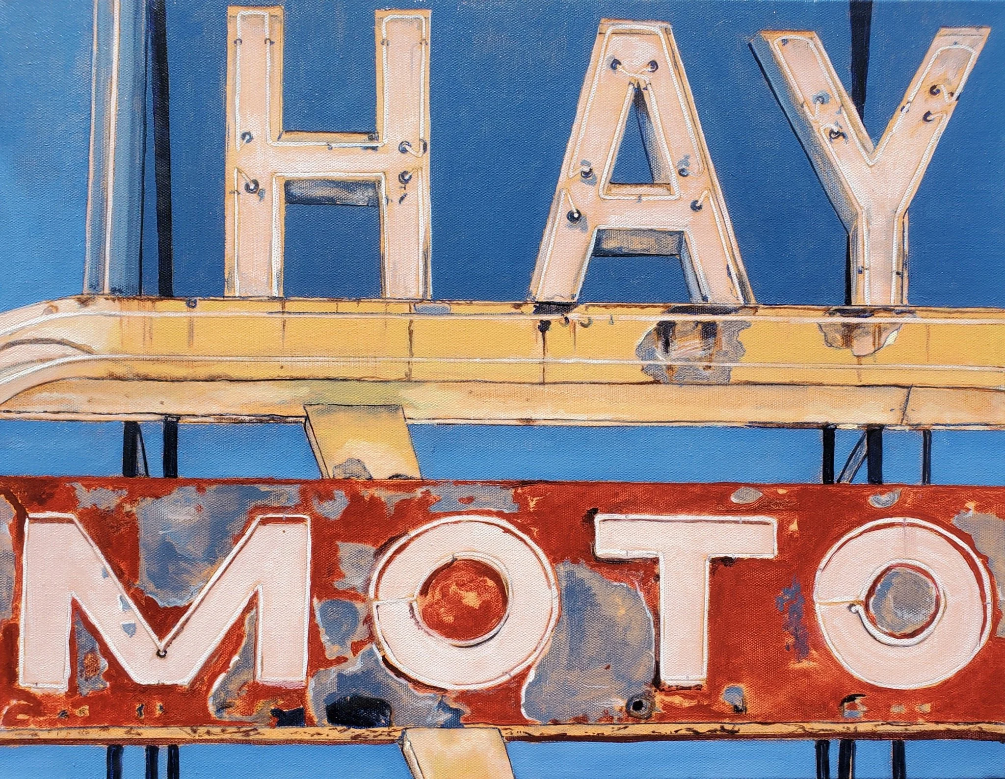 Hayes Moto by Jon Francis: 20"x16"  Oil