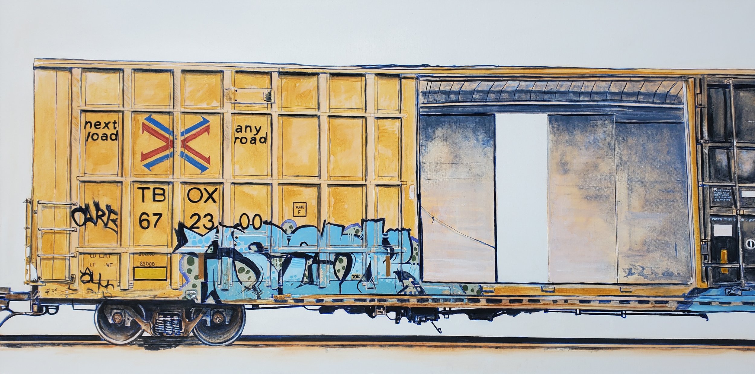 Window by Jon Francis:  48"x24" Oil on canvas